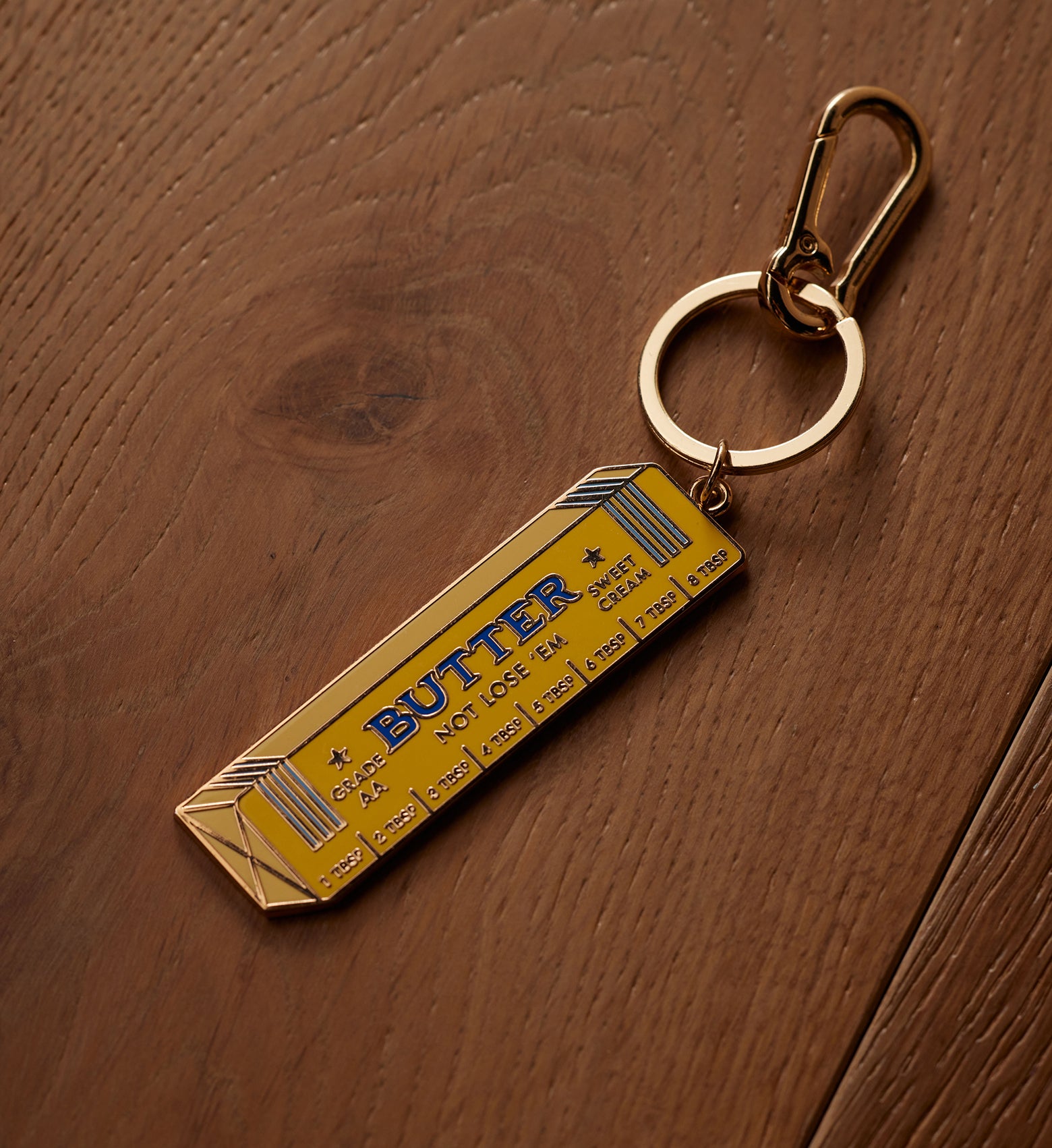 Enamel Keychain - Butter Not Lose 'Em