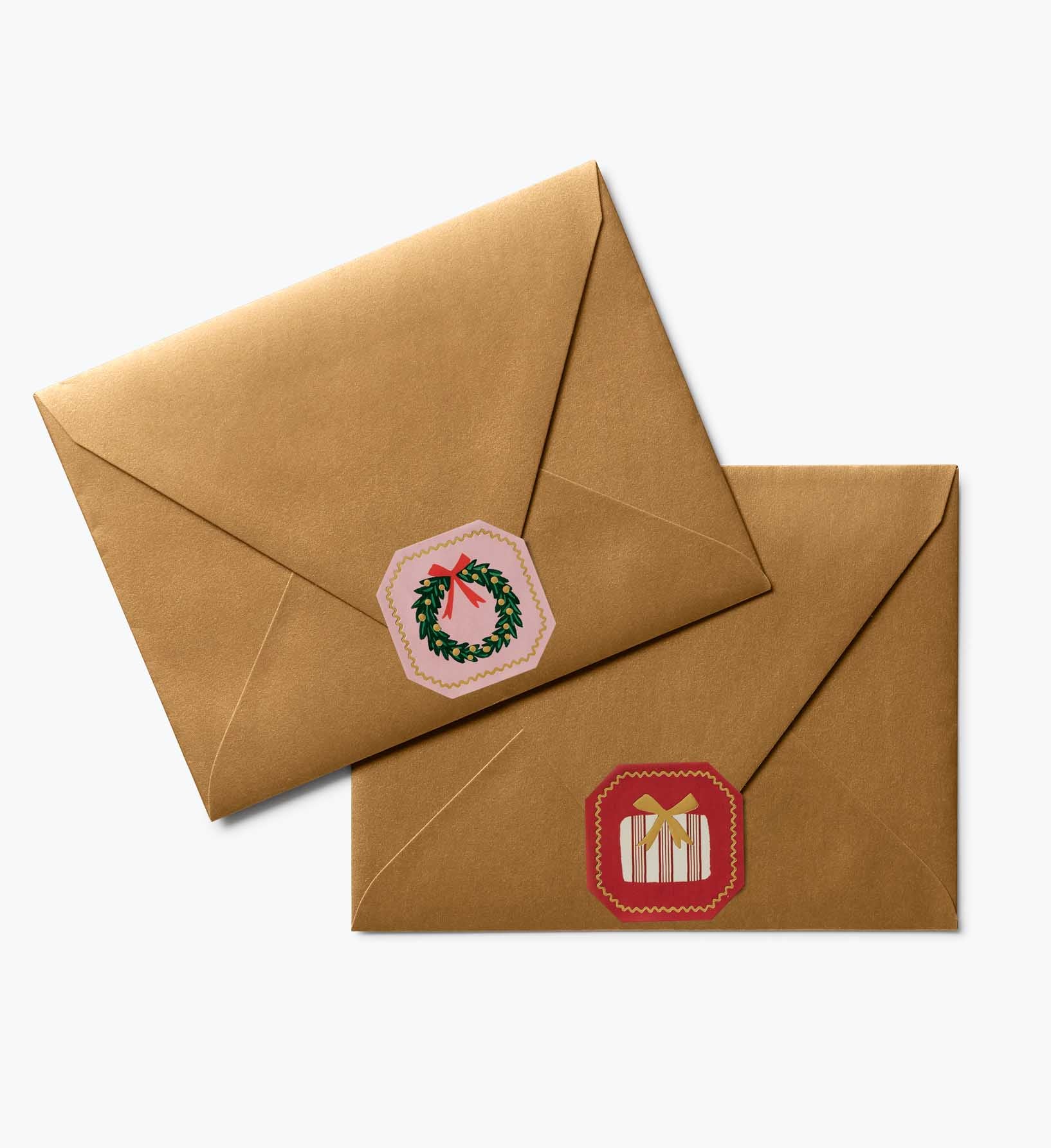 Envelope Seals - Holly Jolly