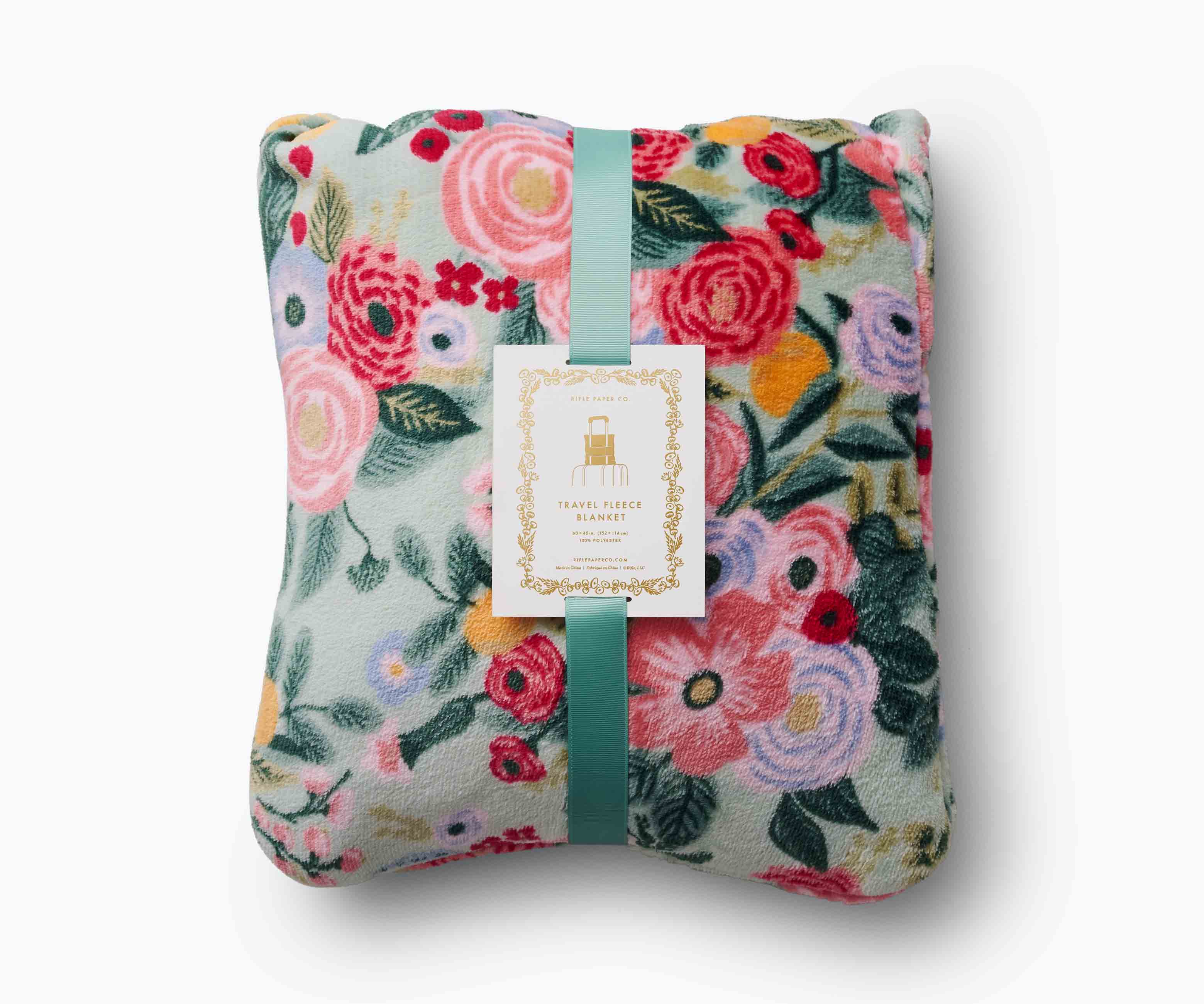 Travel Fleece Blanket - Garden Party