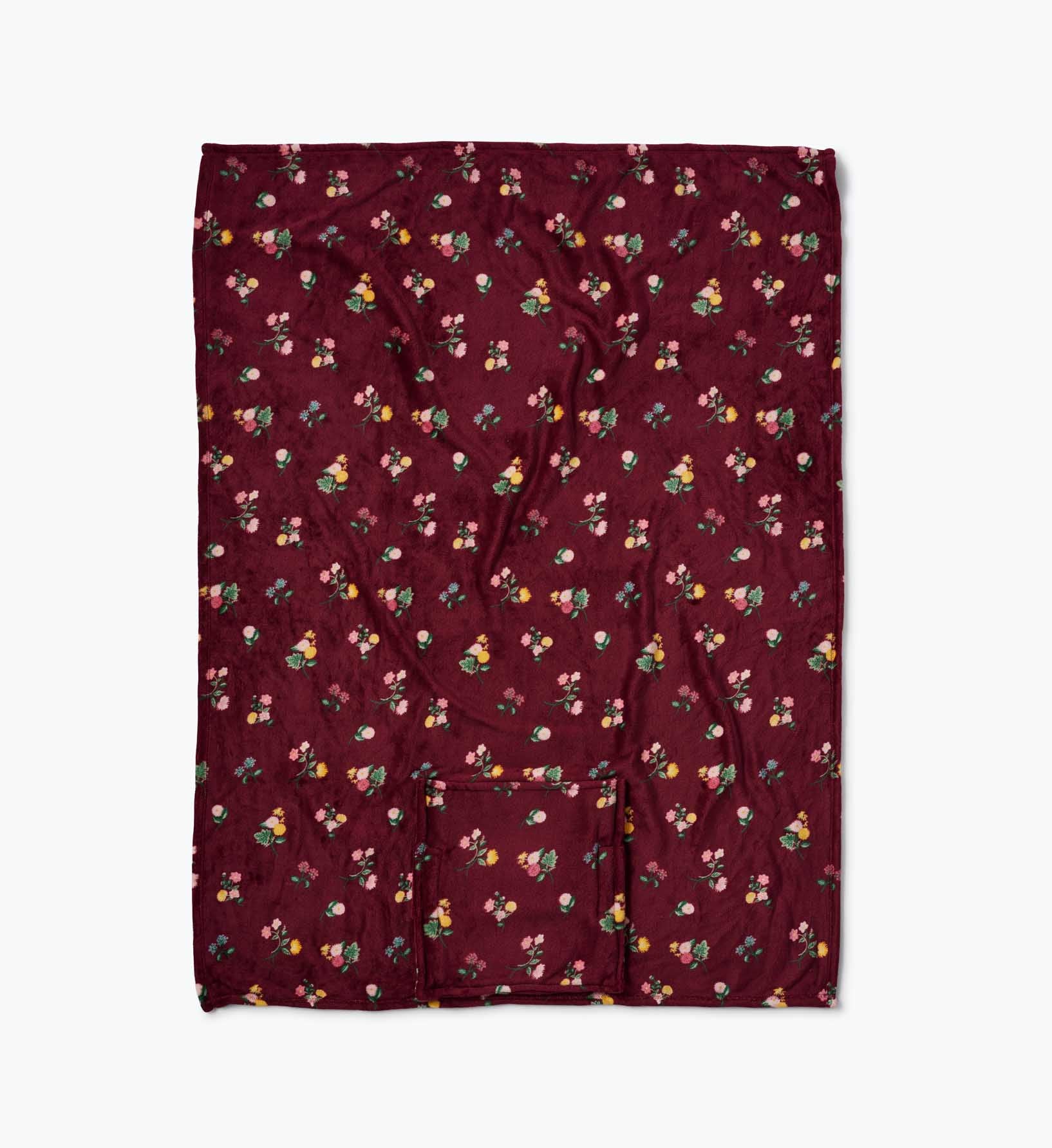 Travel Fleece Blanket - Ditsy Dahlia