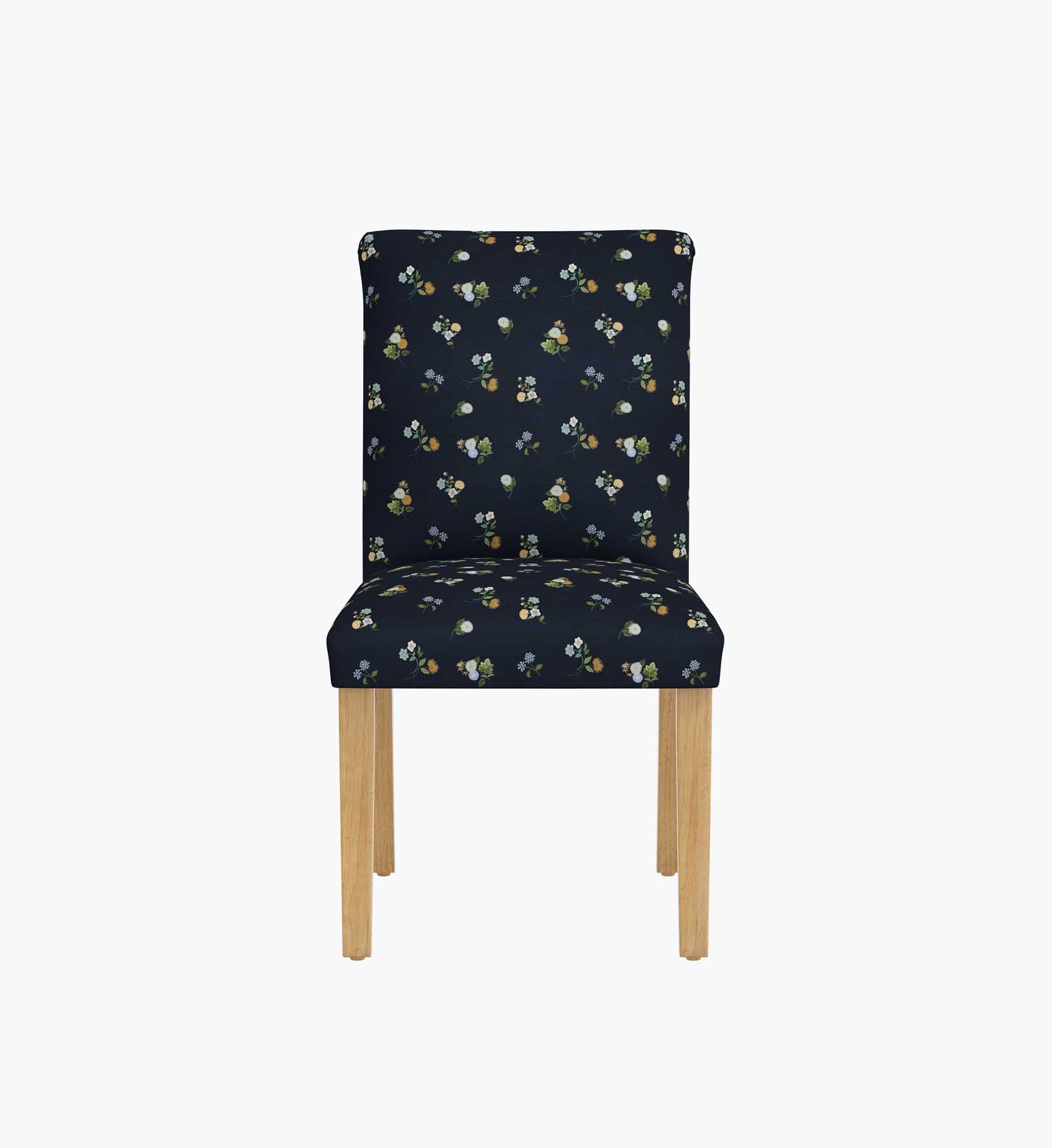 Lorraine Dining Chair - Ditsy Dahlia Navy