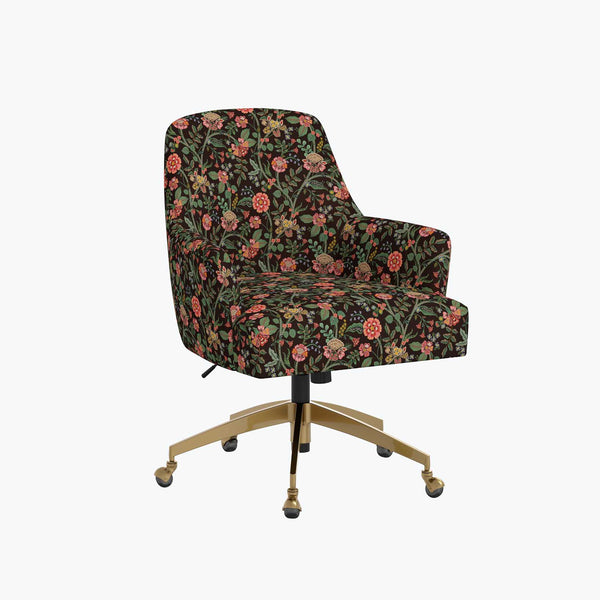 Cambridge Desk Chair in Gracie Fabric | Rifle Paper Co.