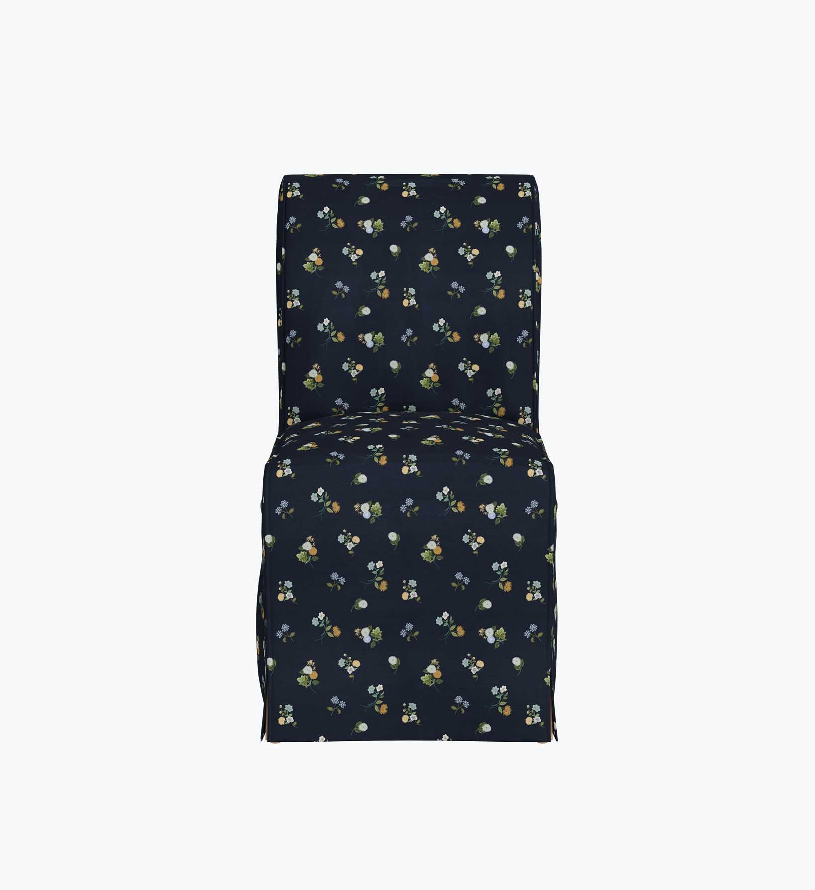 Frances Slipcover - Ditsy Dahlia Navy