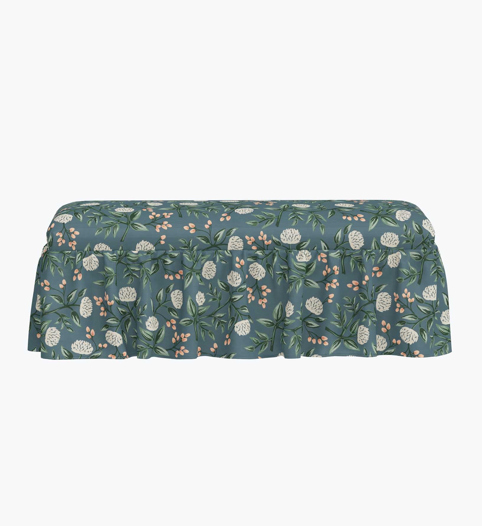 Surrey Dining Bench - Peonies