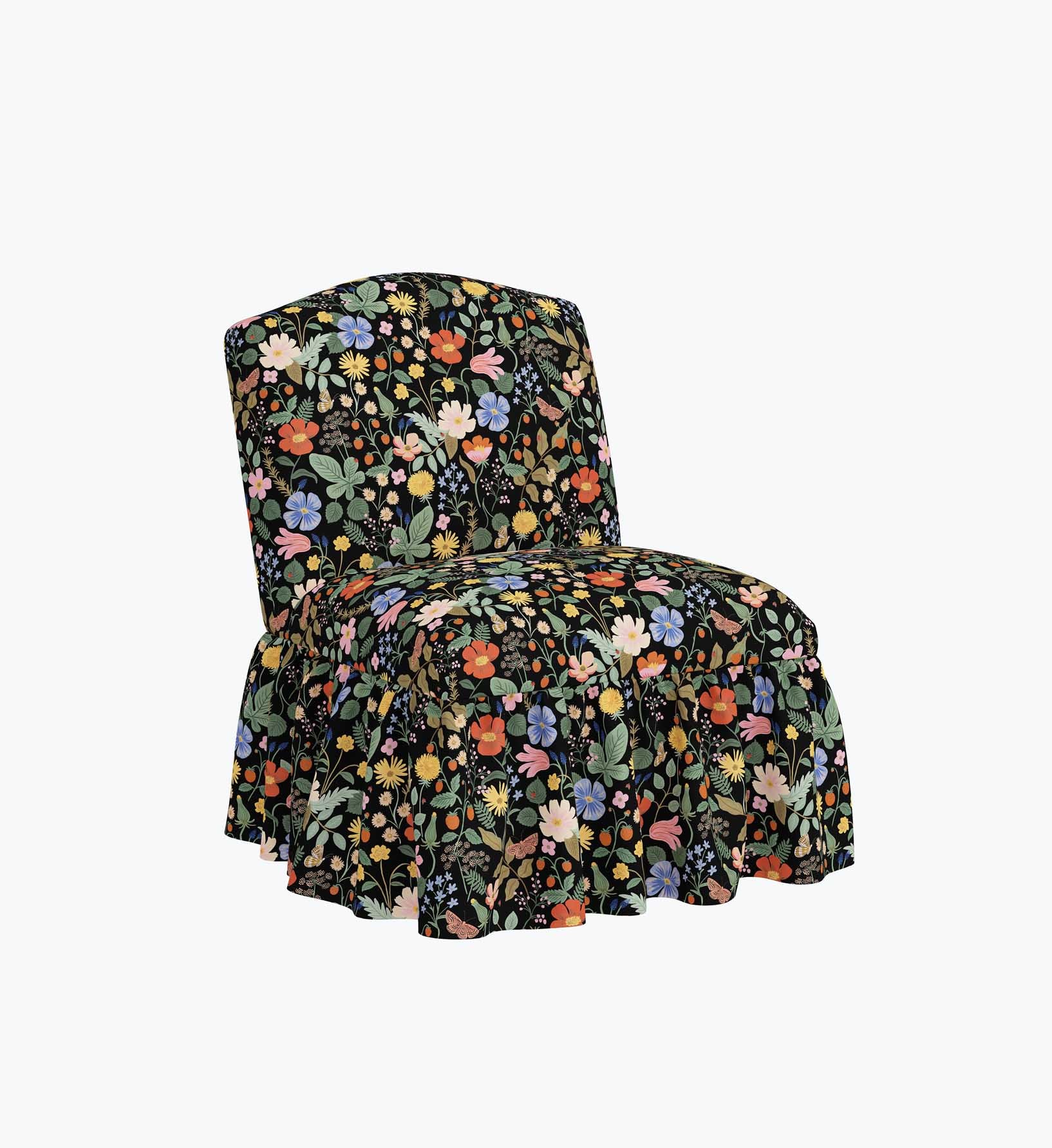 Edie Slipper Chair - Strawberry Fields