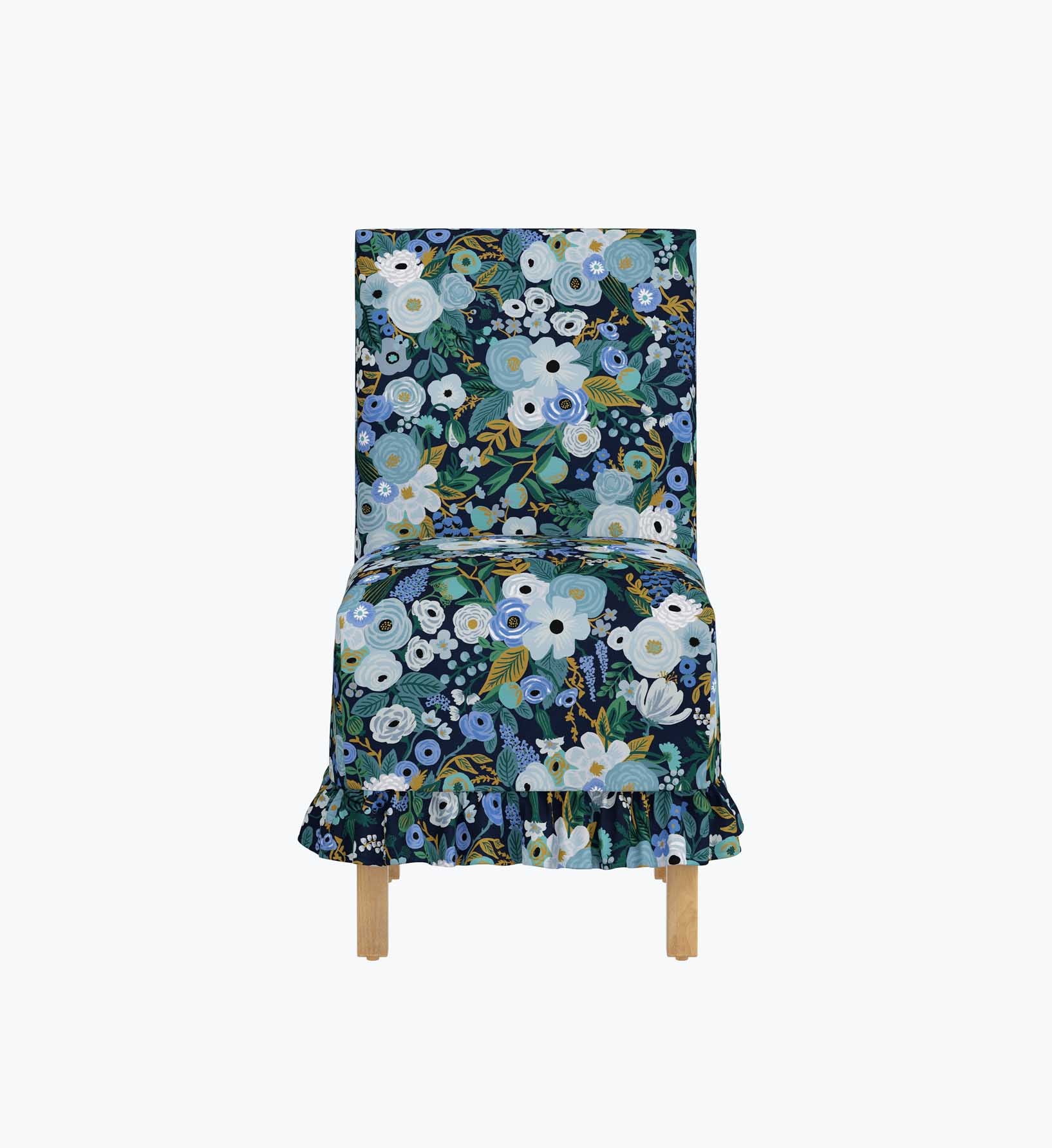 Louise Slipcover - Garden Party Blue