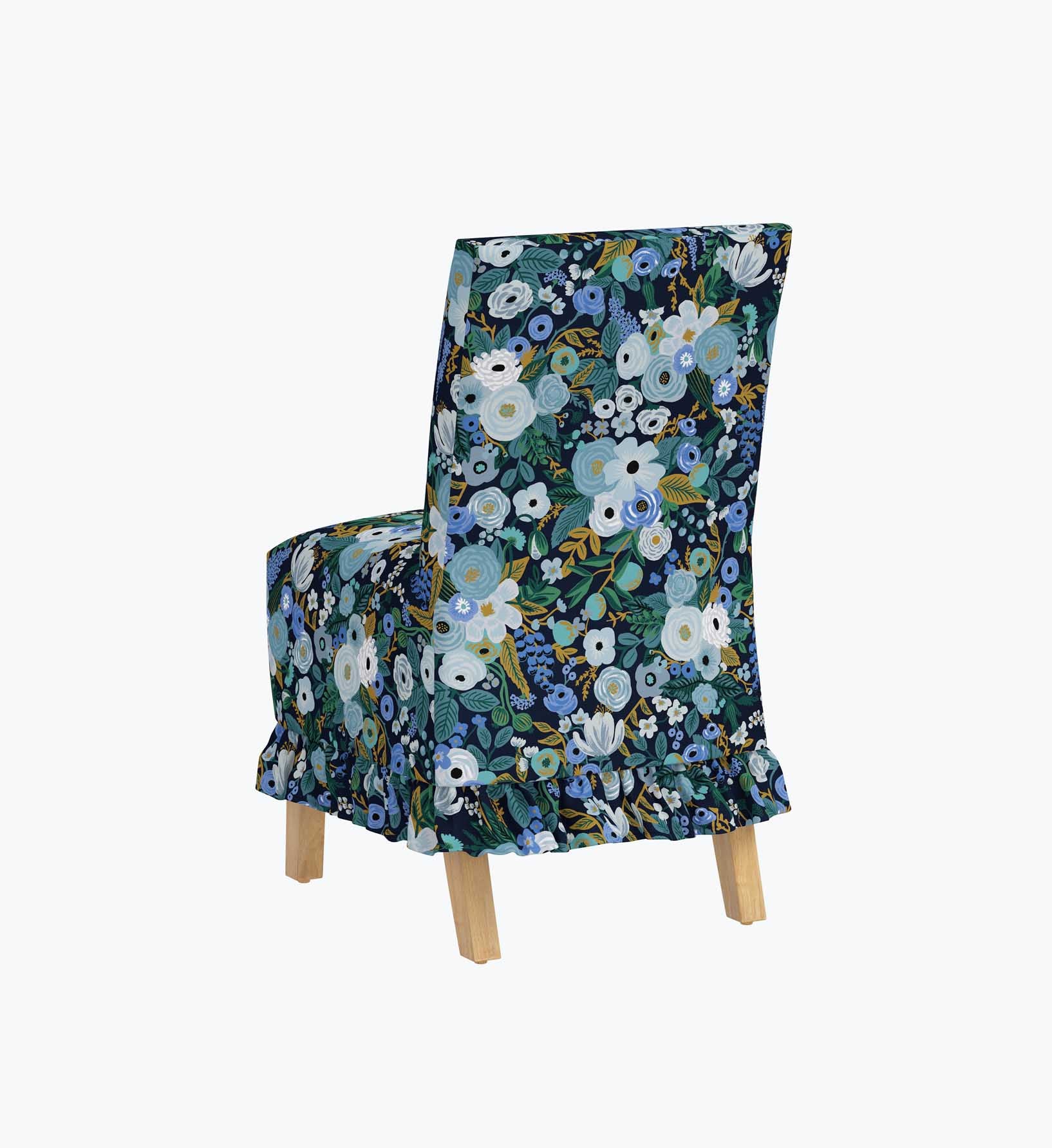 Louise Slipcover - Garden Party Blue