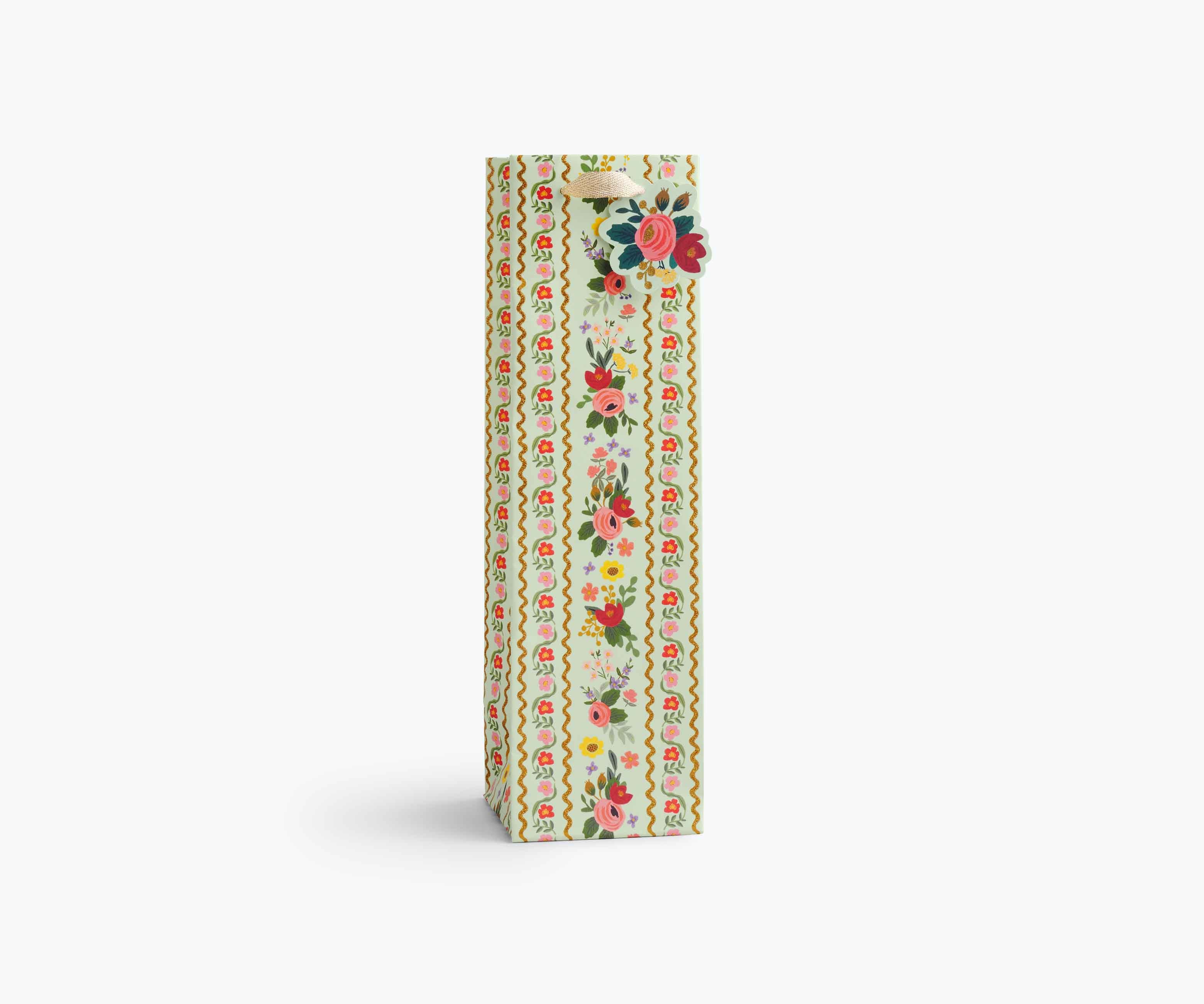 Floral Cake Wine Gift Bag