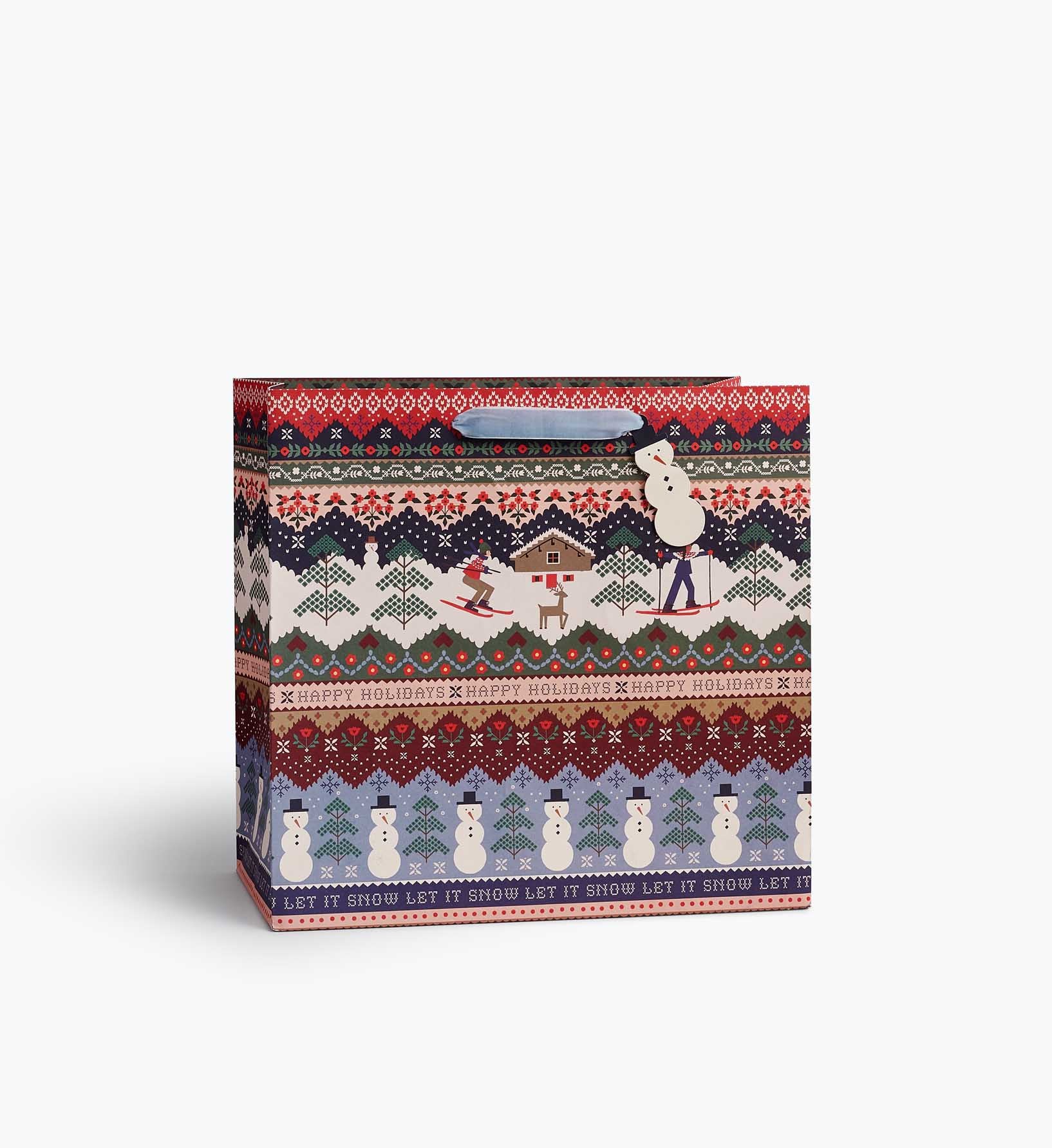 Ski Chalet Large Gift Bag