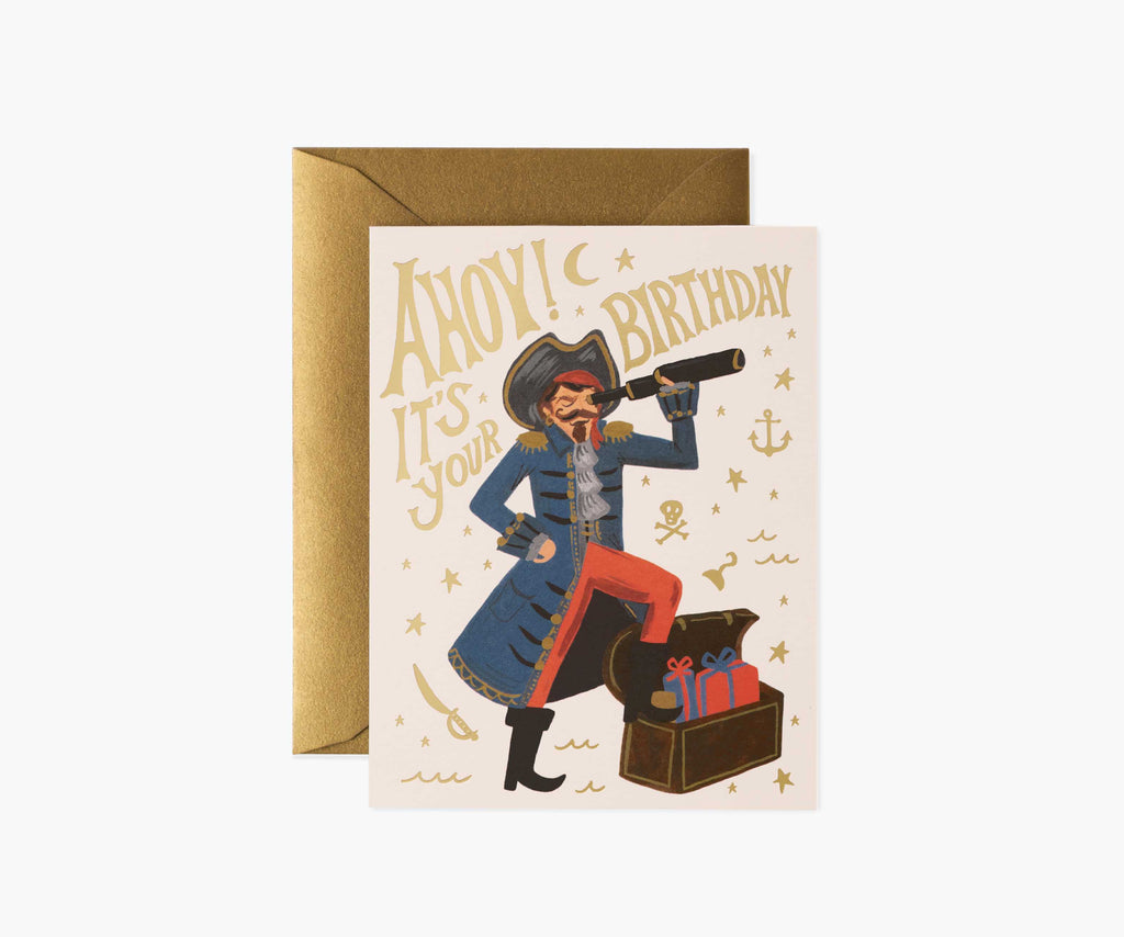 Pirate Riffle Pirate Birthday Card – Rifle Paper Co