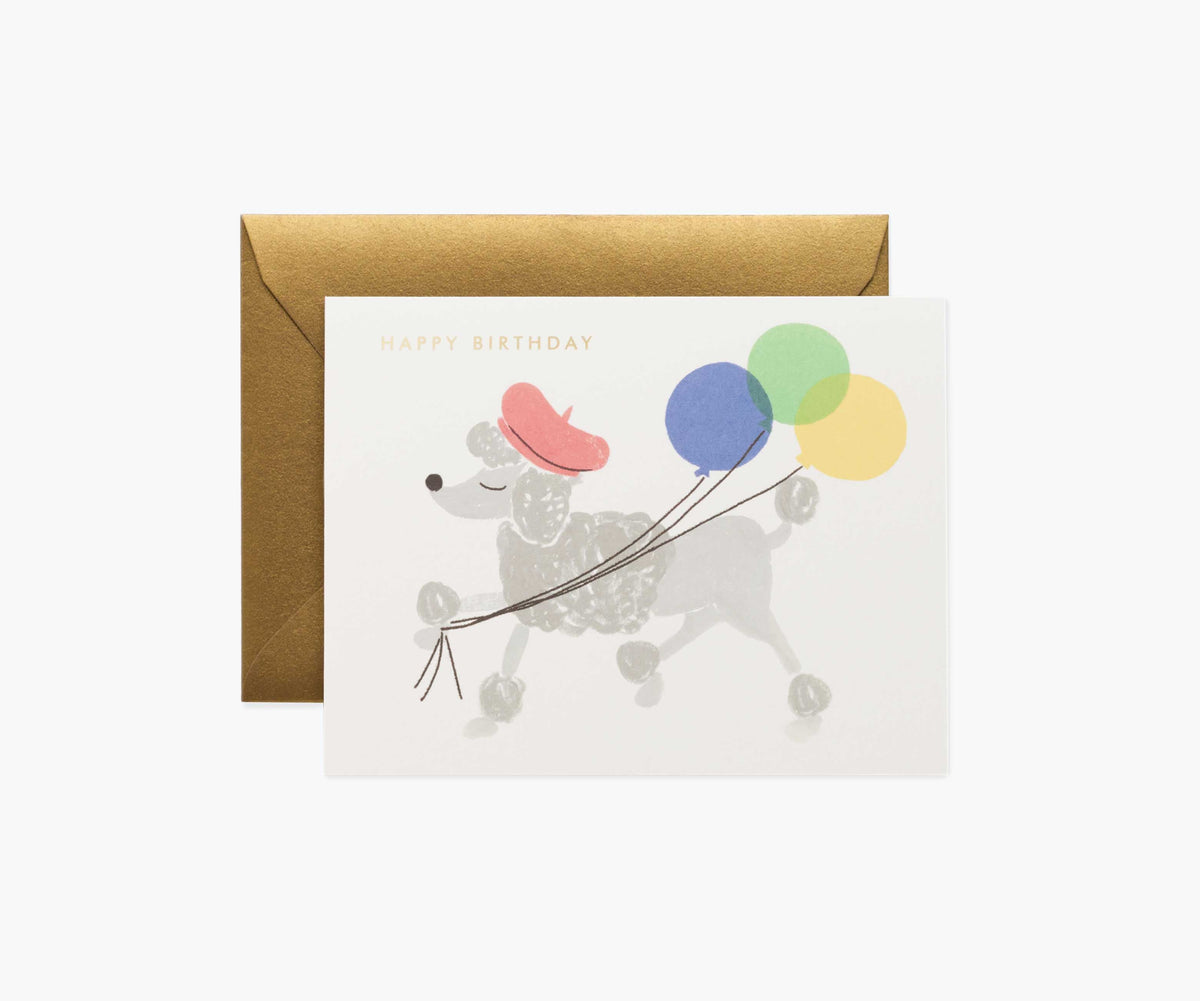 Boxed Set of French Poodle Birthday Greeting Cards | Rifle Paper Co.