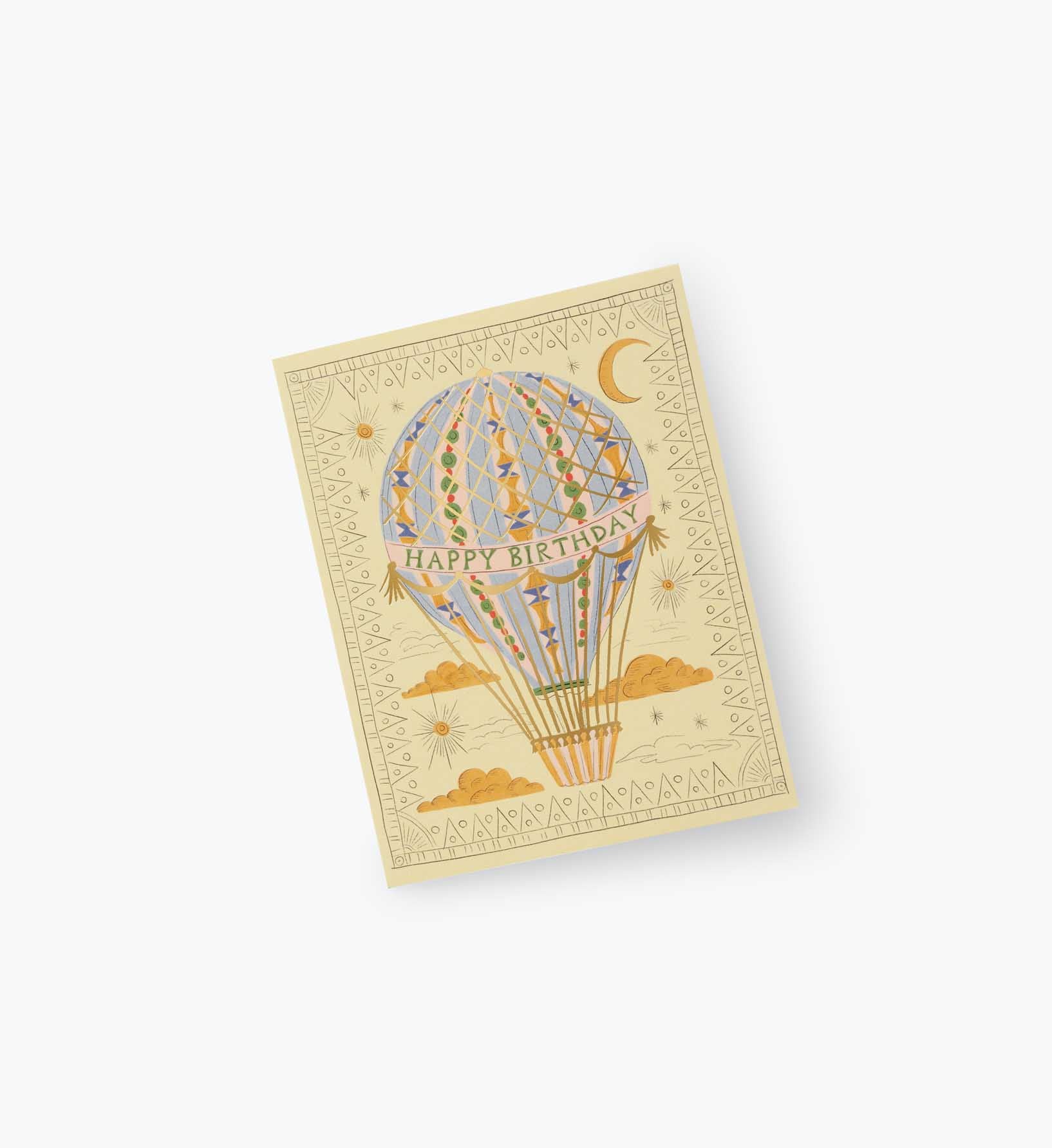 Hot Air Balloon Birthday Card