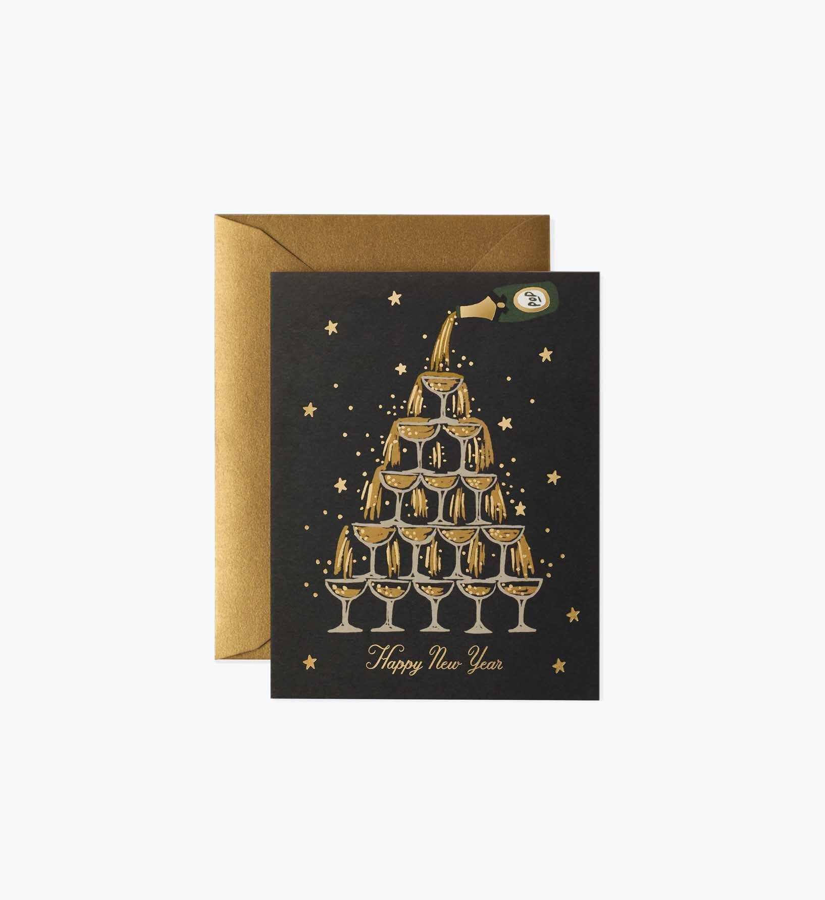 Champagne New Year Cards - Boxed Set