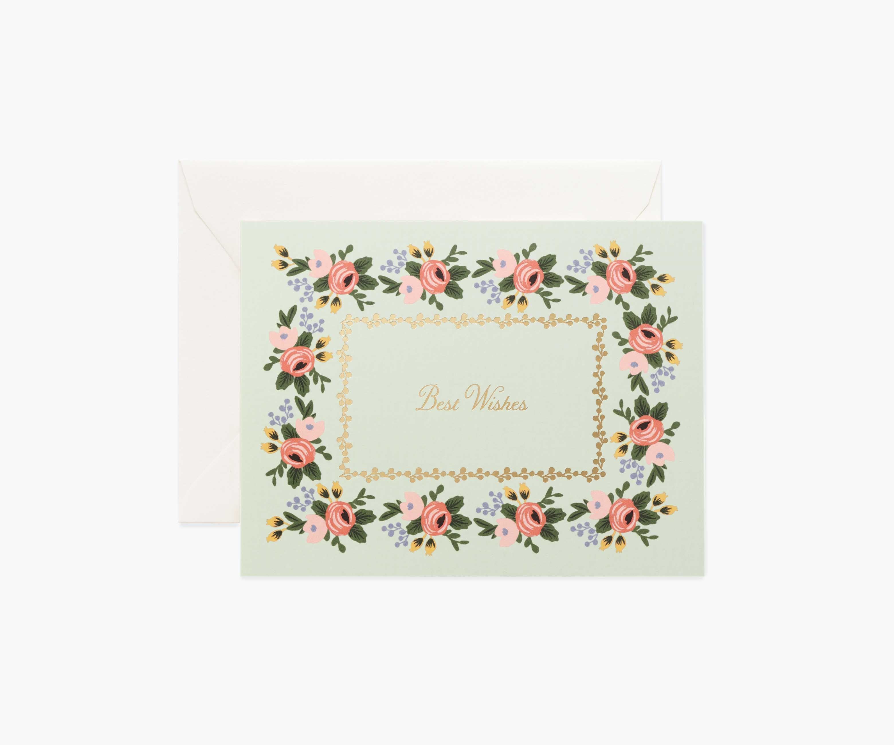 Rosa Best Wishes Card