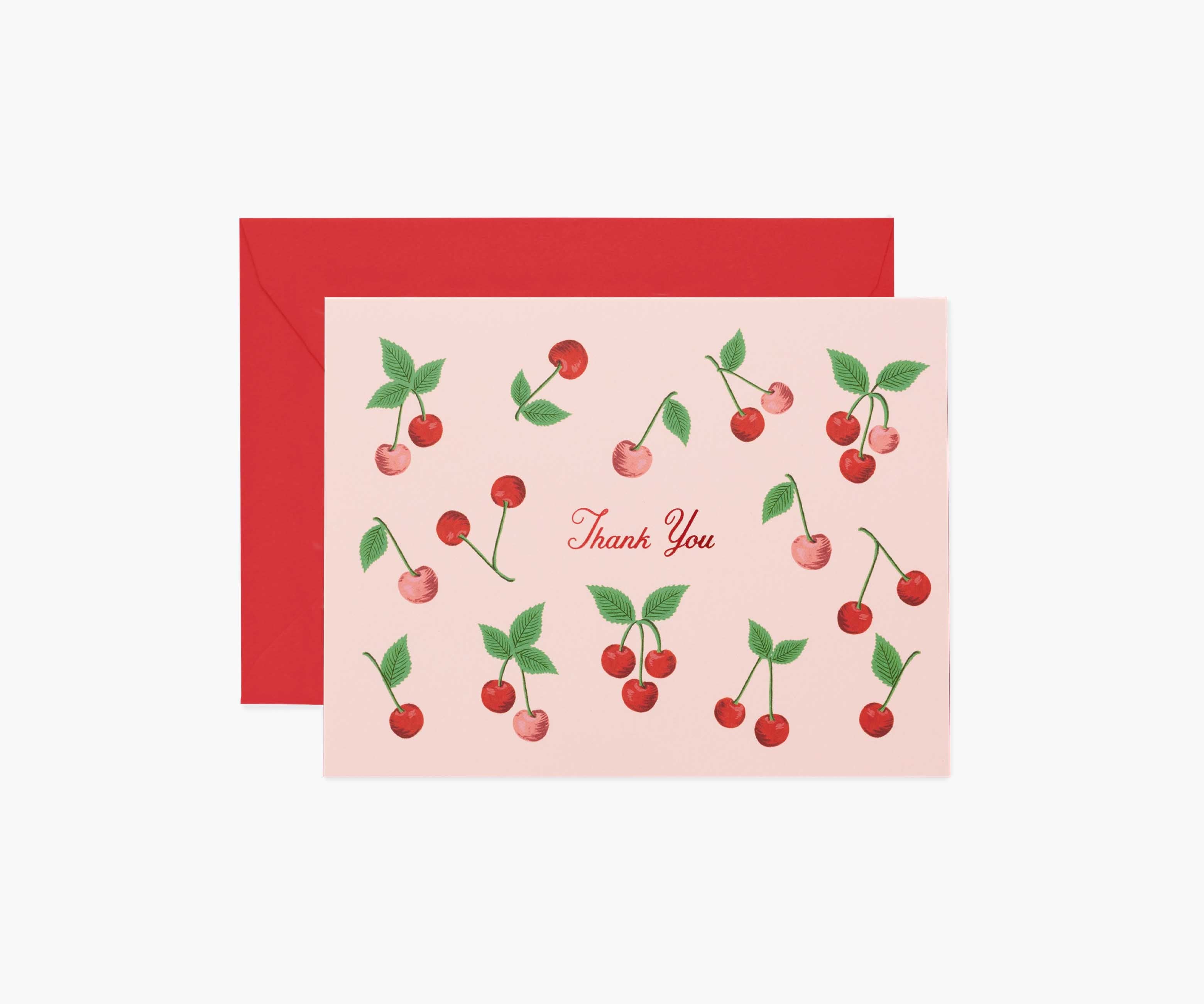 Cherries Thank You Cards - Boxed Set