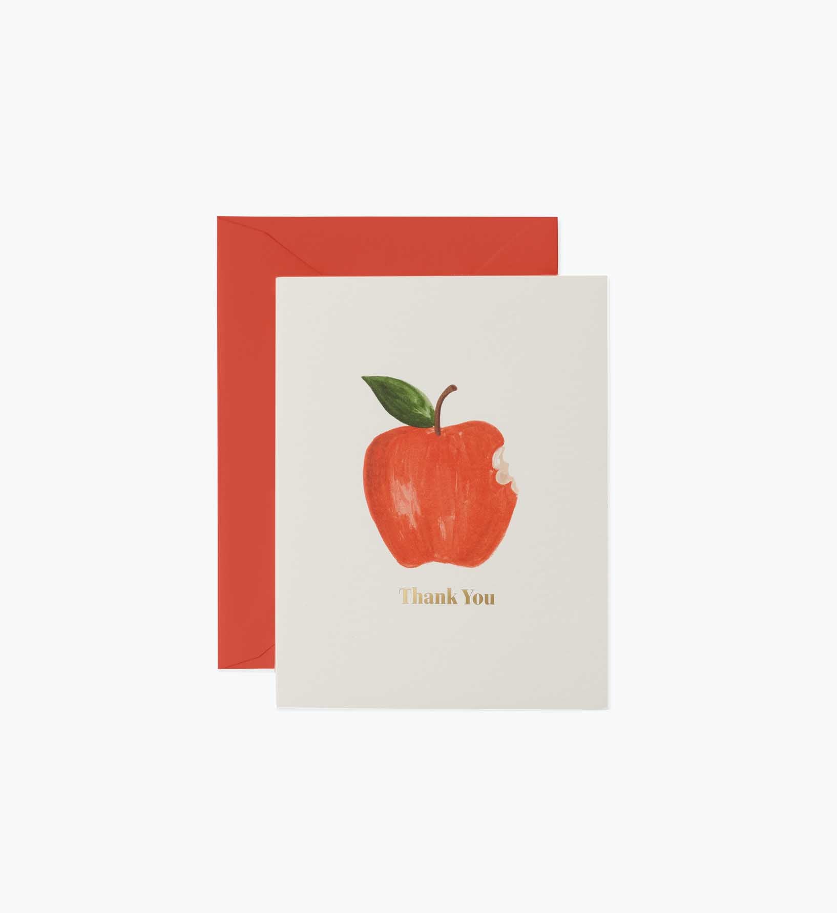 Apple Thank You Card