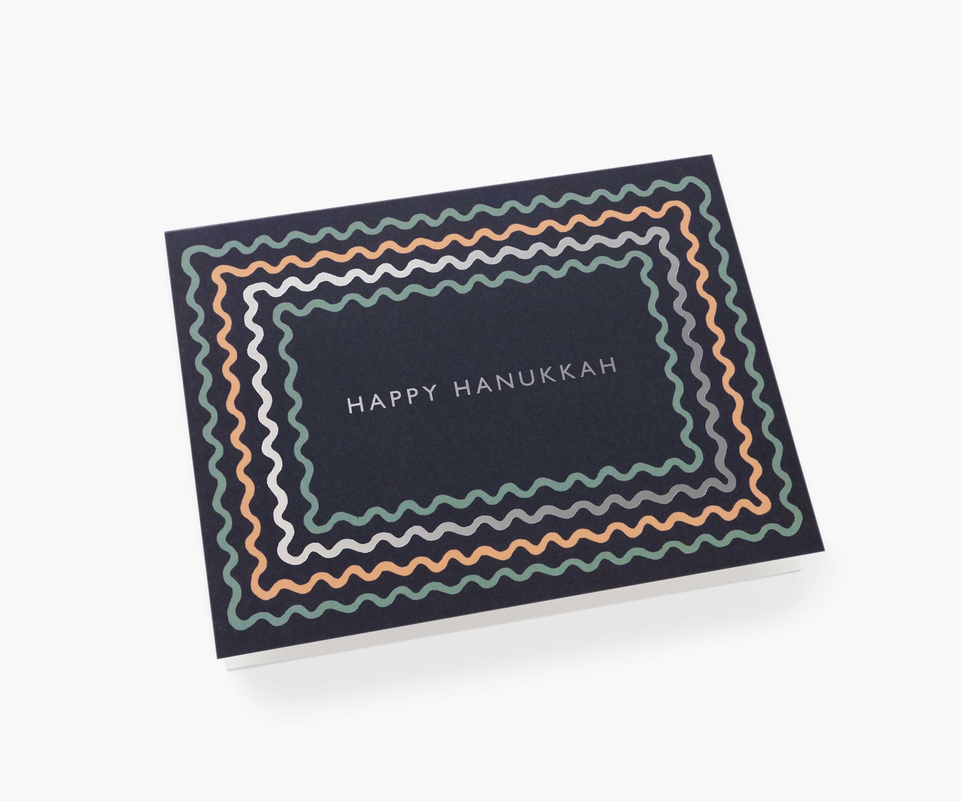 Hanukkah Ribbon Hanukkah Card - Single Card