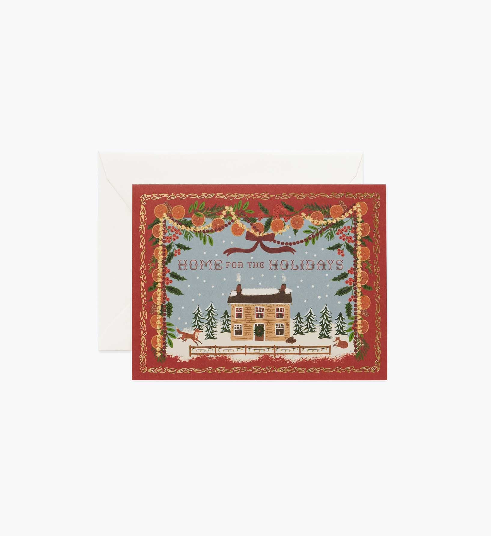 Home for the Holidays Holiday Card - Single Card