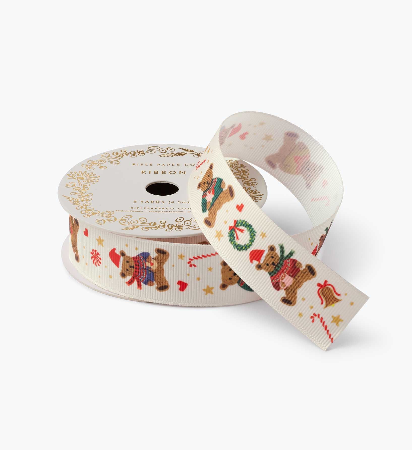 Ribbon Set of 4 - Beary Christmas