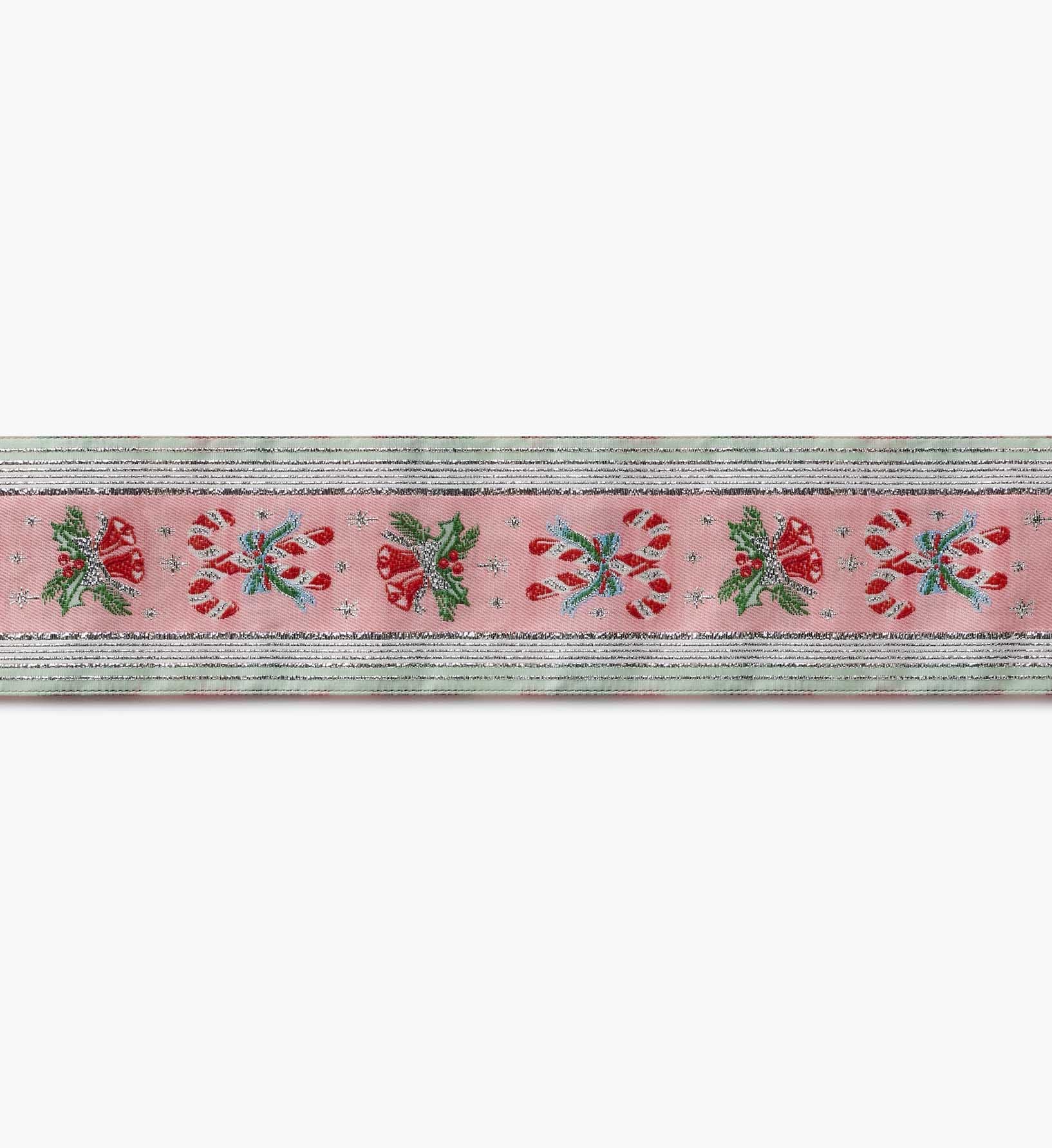 Holiday Jacquard Ribbon - Candy Cane Stripe