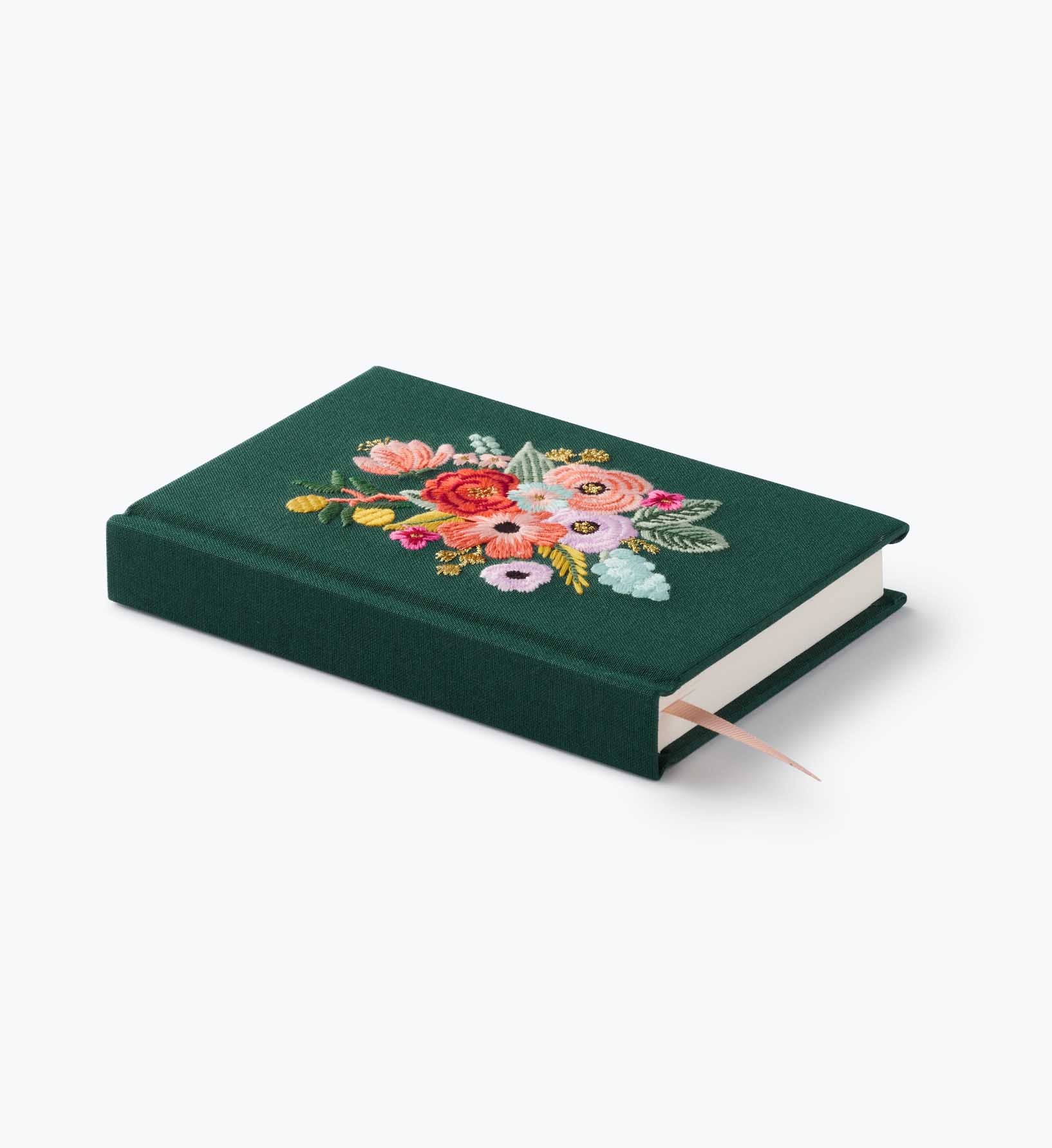 Mini Embroidered Journal - Garden Party