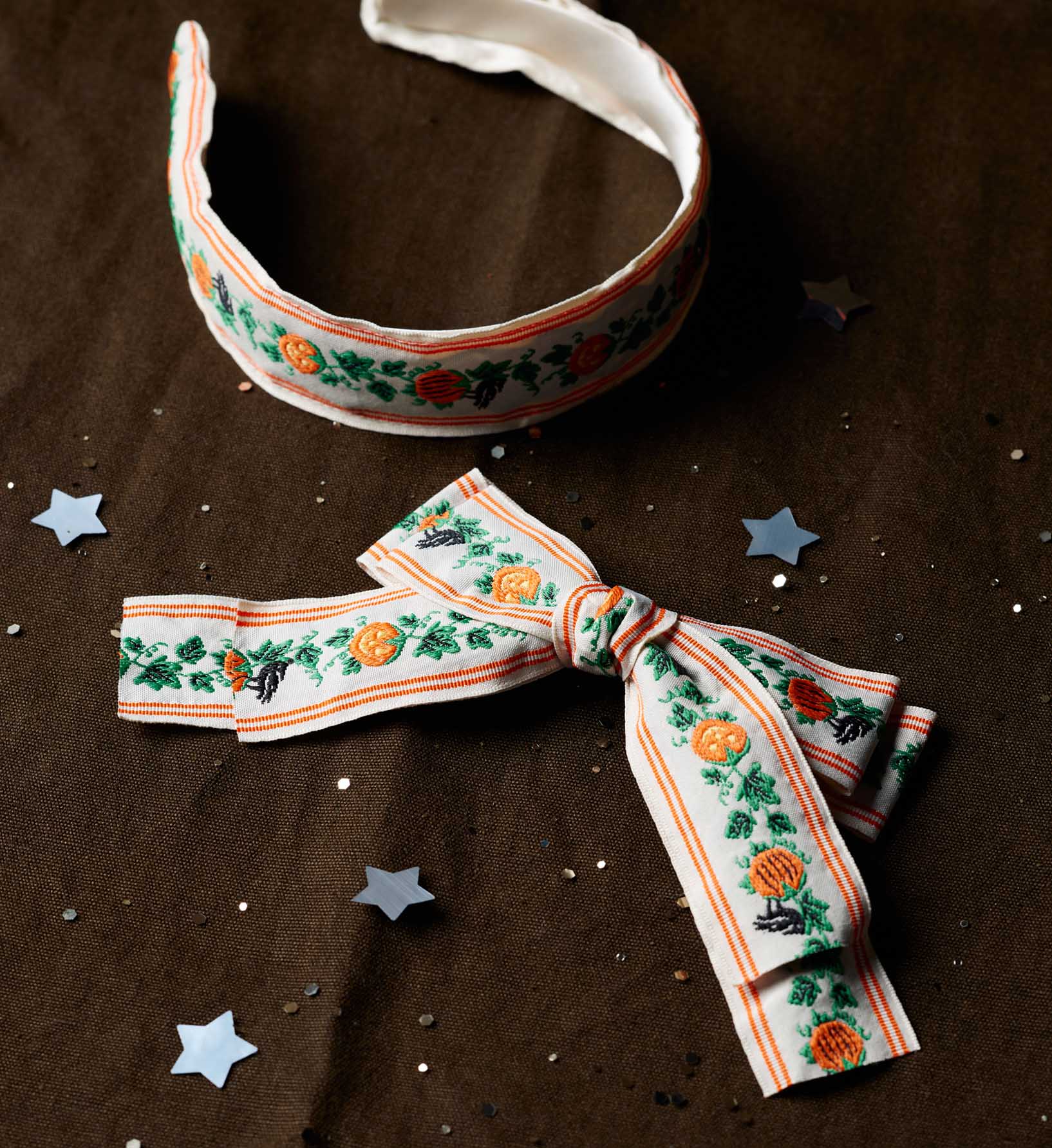 Bow Clip - Pumpkin Patch