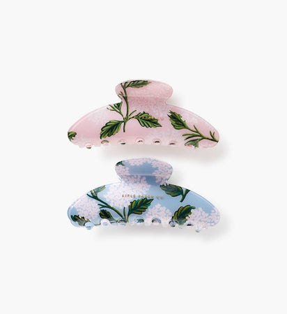 Hydrangea Large Claw Hair Clip Set | Rifle Paper Co.