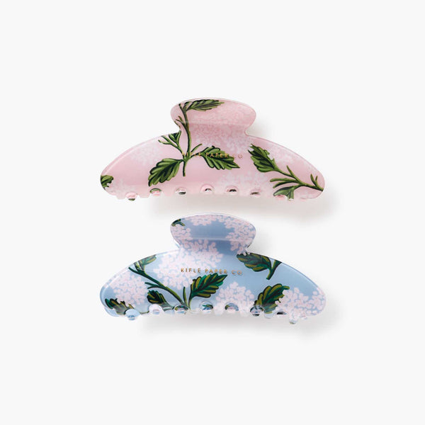 Hydrangea Large Claw Hair Clip Set | Rifle Paper Co.
