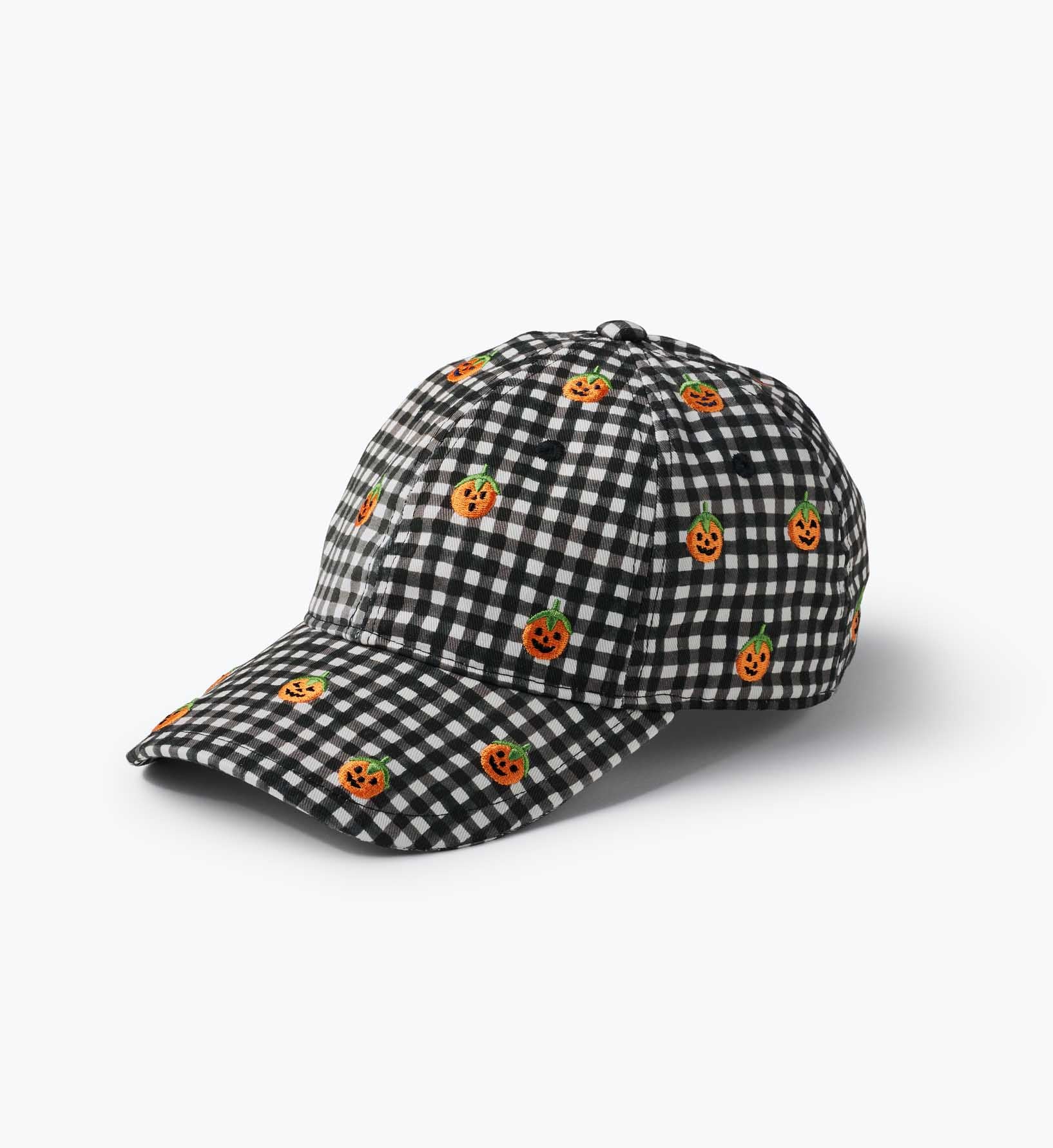 Baseball Cap - Pumpkin Gingham