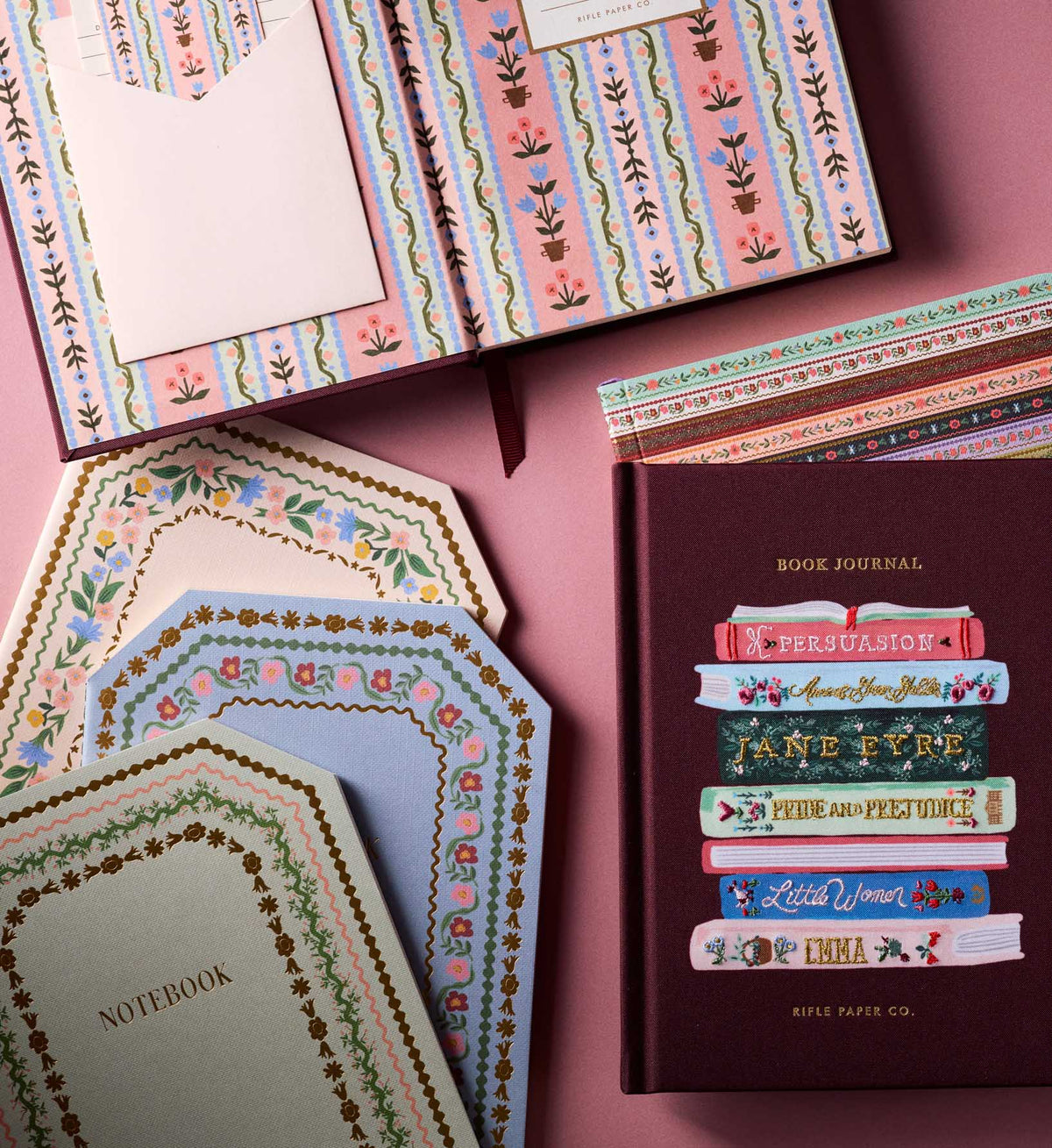 Gemma Ruled Notebook Gemma Stitched Notebook Set of 3 | Rifle Paper Co.