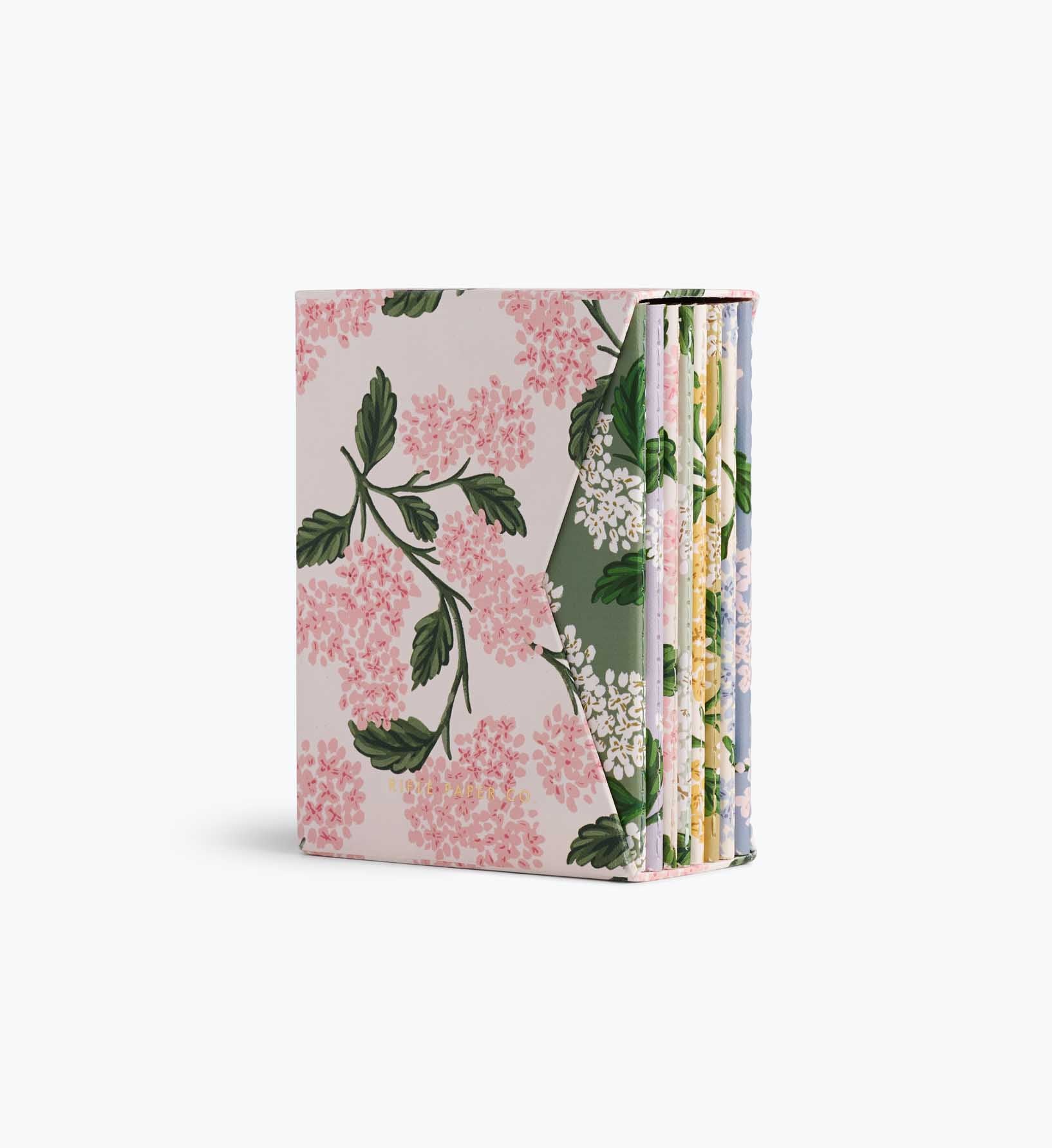 Pocket Notebook Boxed Set - Hydrangea