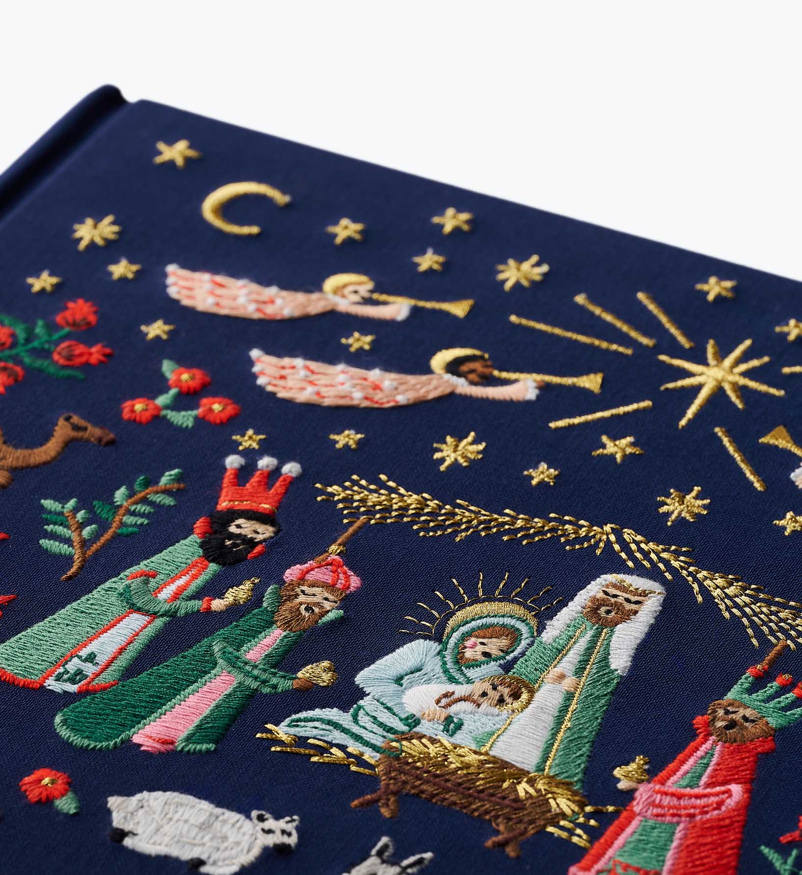 Embroidered Guest Book - Nativity