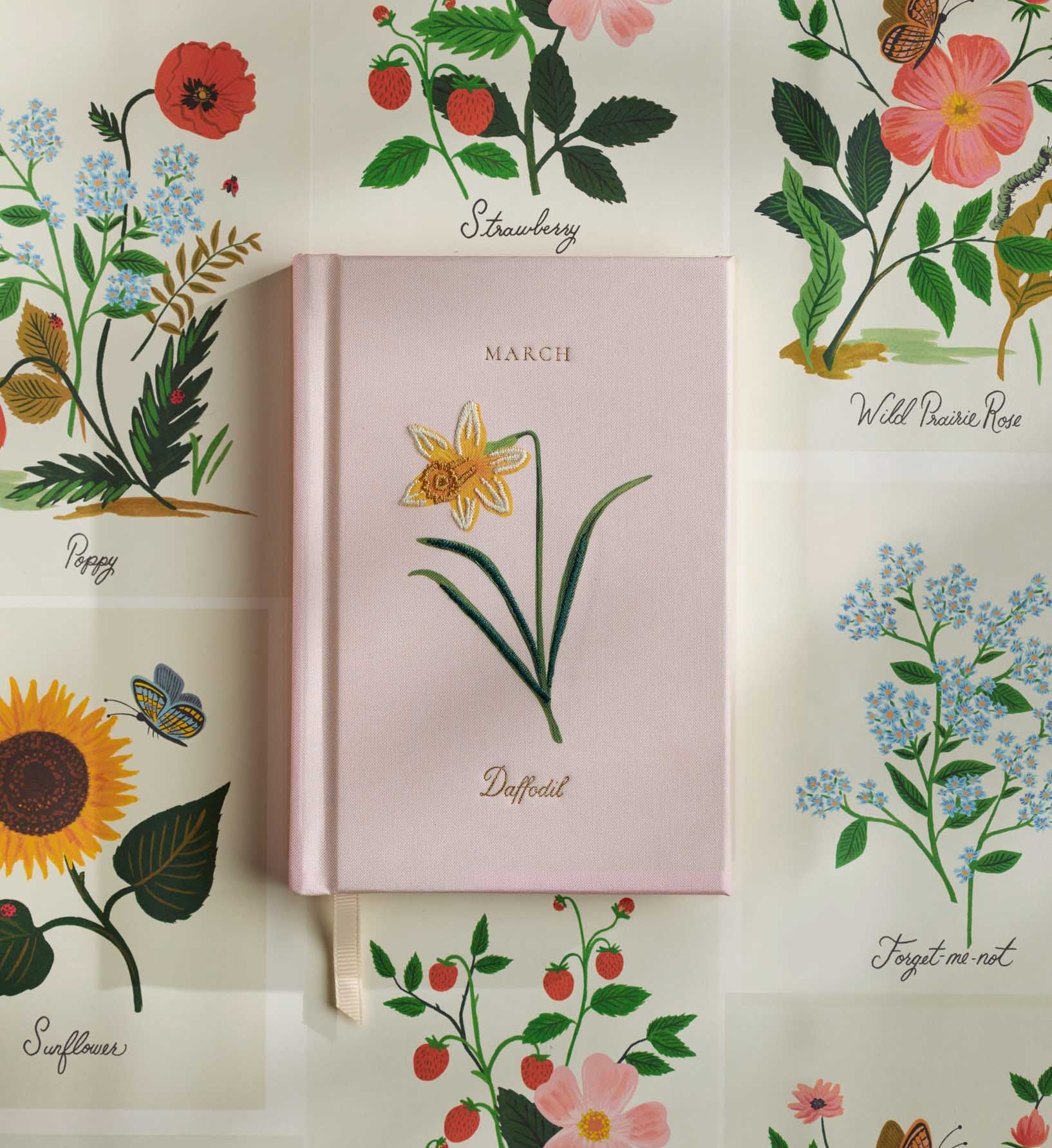 Birth Month Mini Embroidered Journal - March