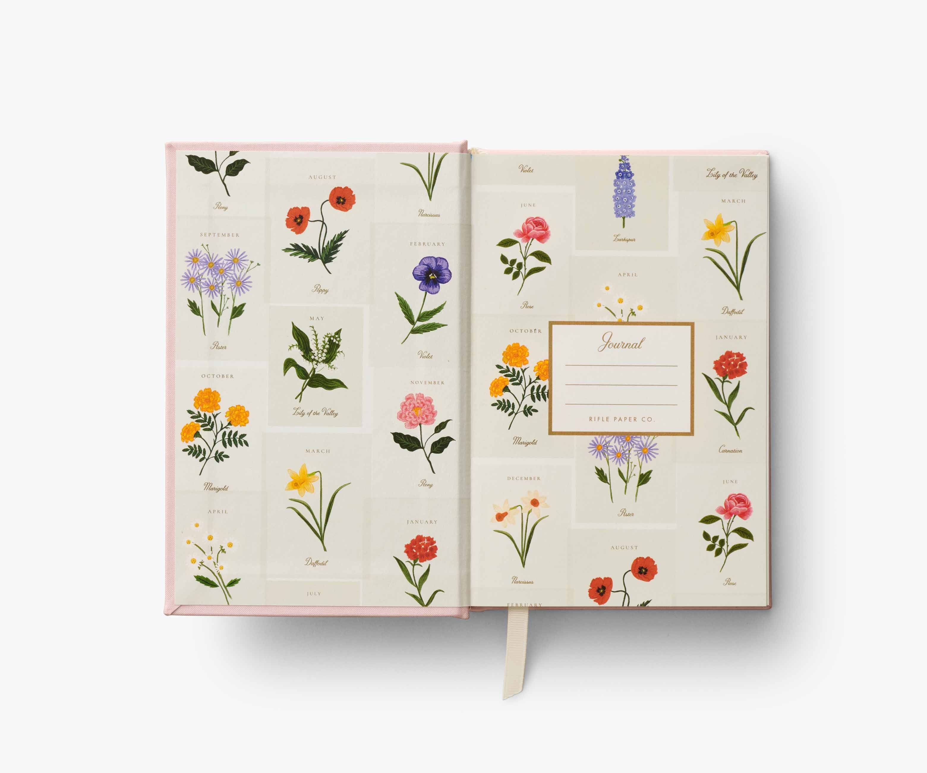 Birth Month Mini Embroidered Journal - July