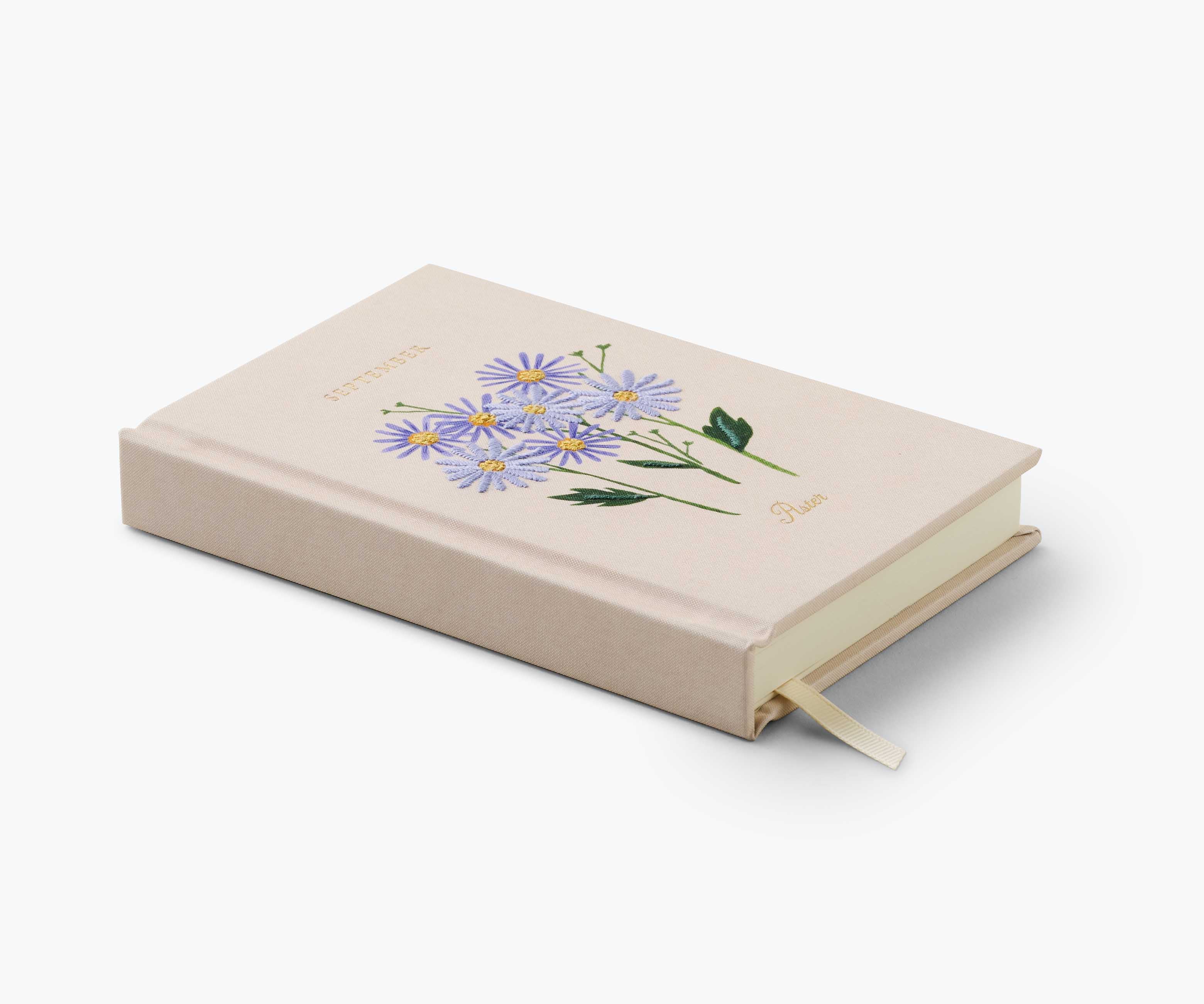 Birth Month Mini Embroidered Journal - September