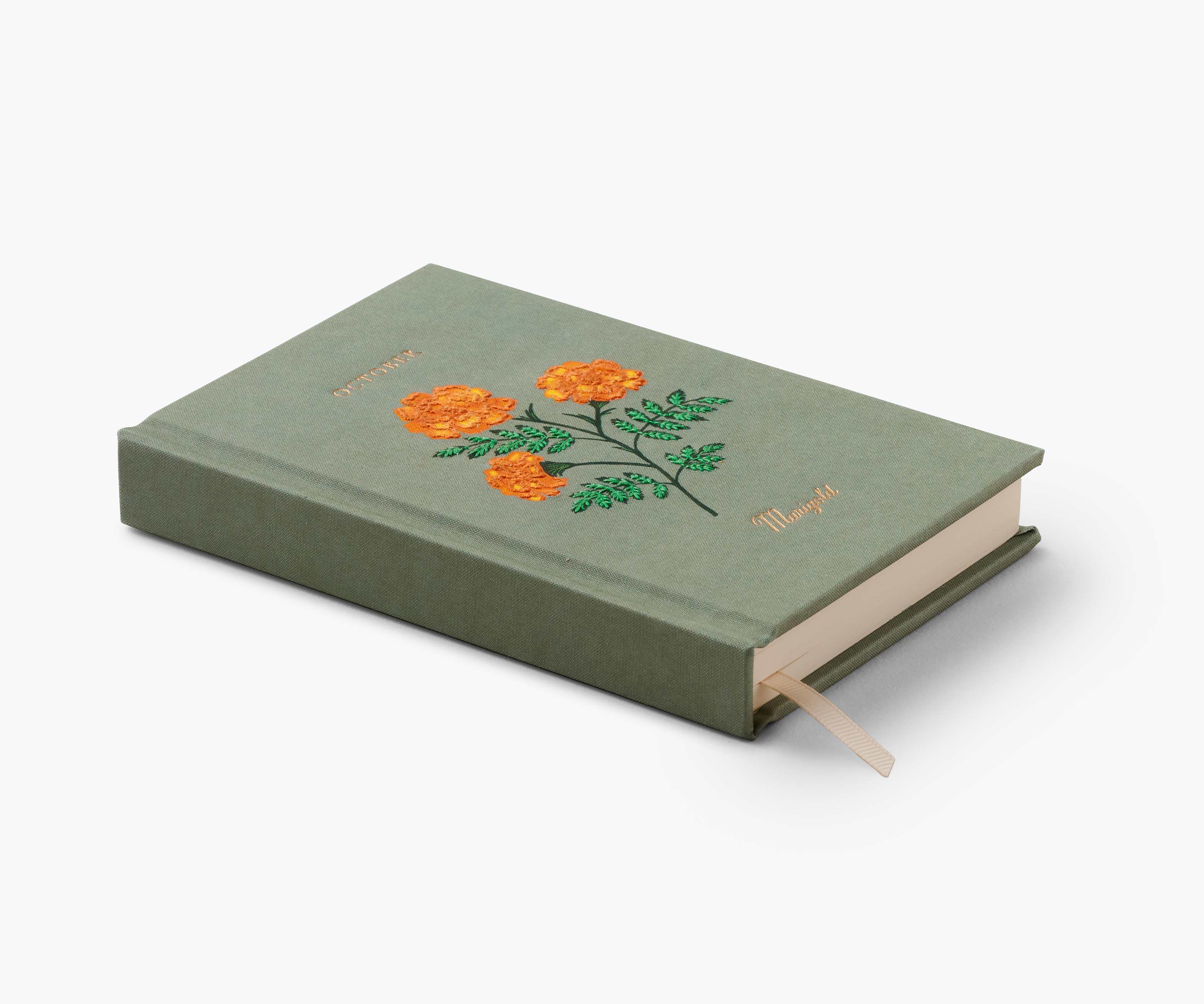 Birth Month Mini Embroidered Journal - October