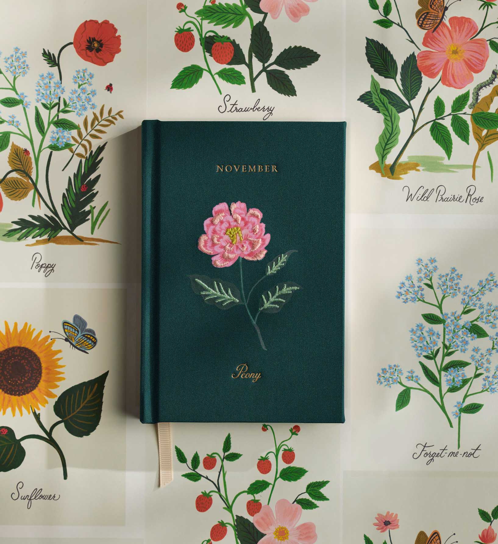 Birth Month Mini Embroidered Journal - November