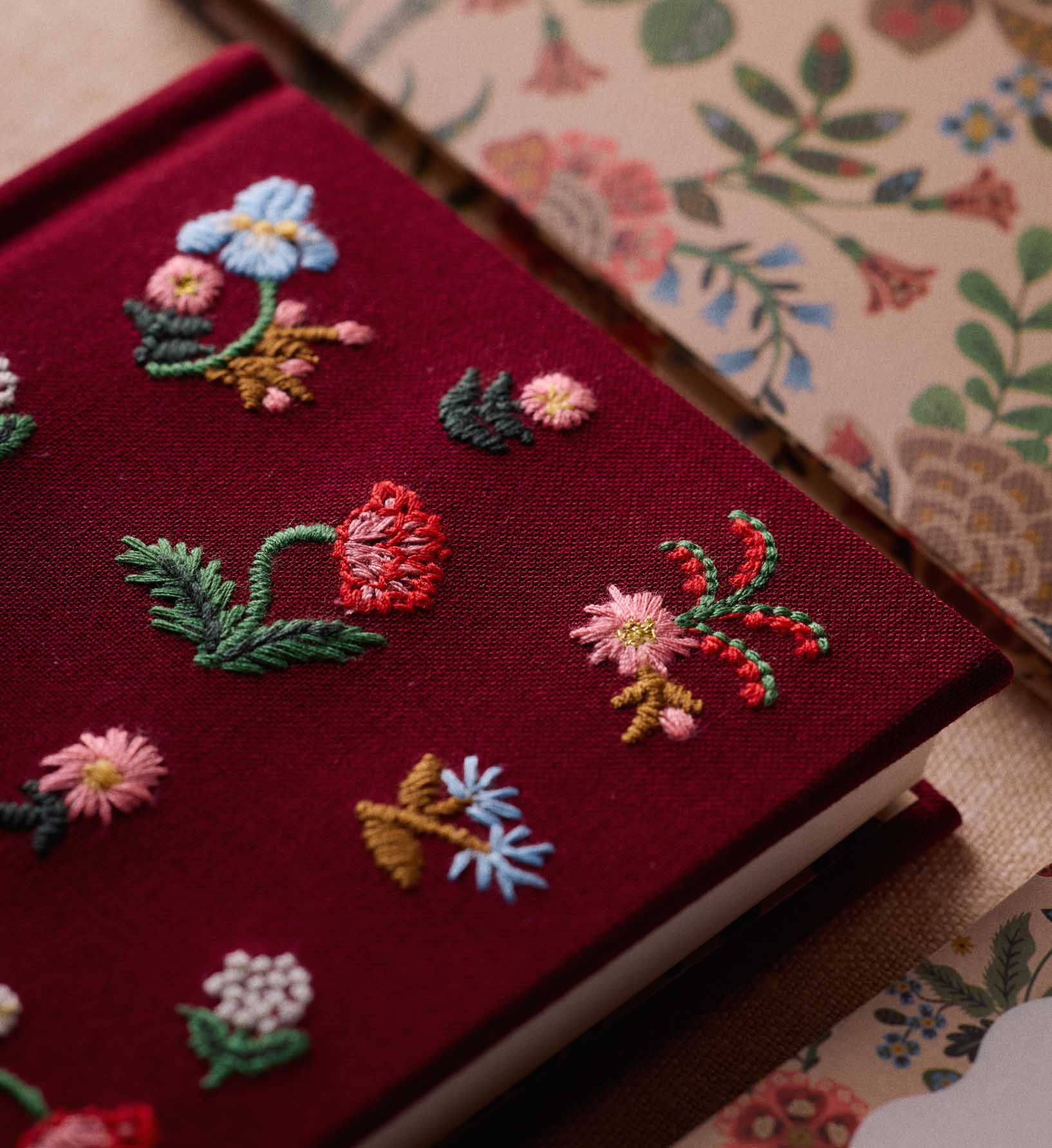 Mini Embroidered Journal - Gracie