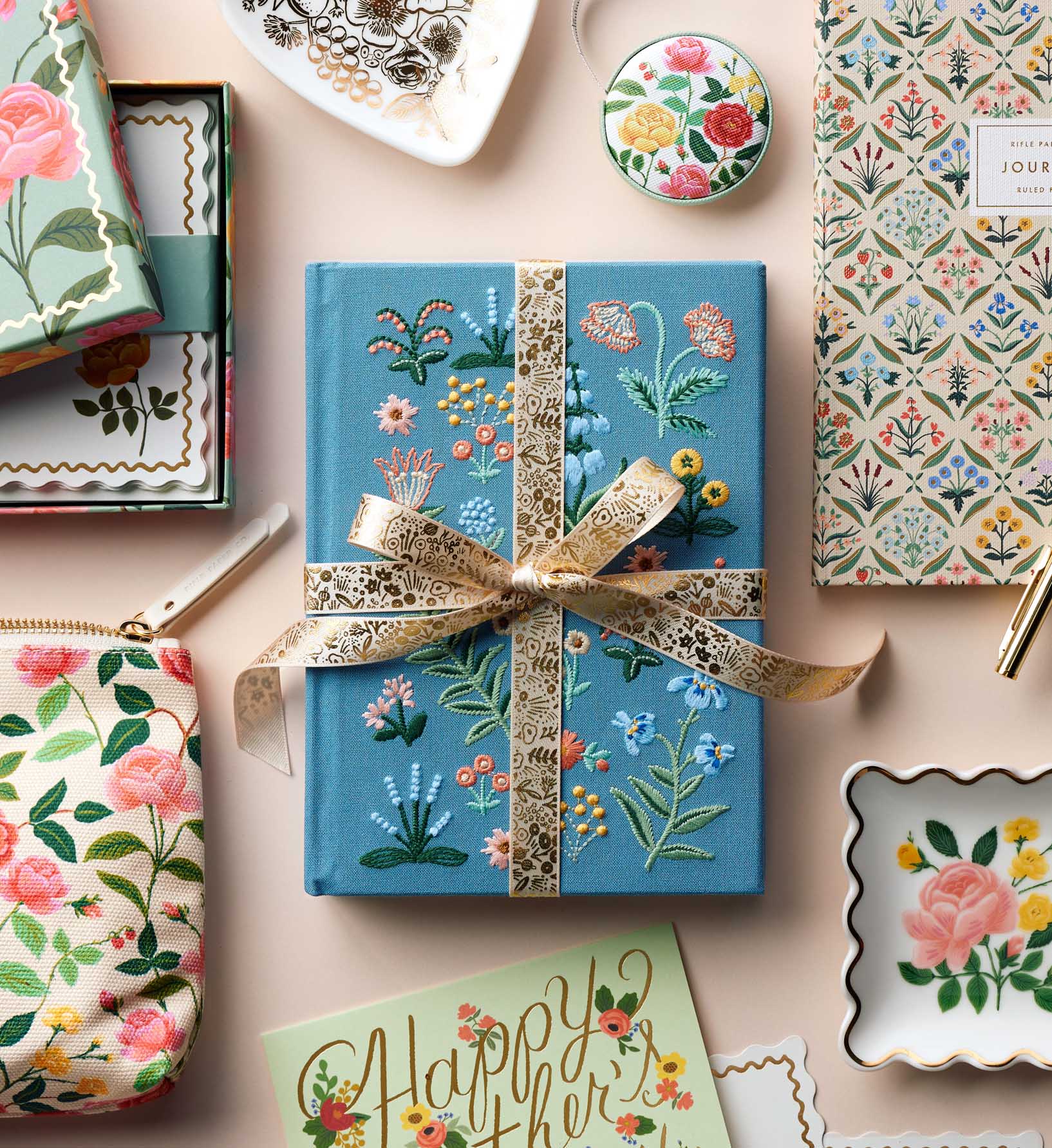 Embroidered Journal - Menagerie Garden