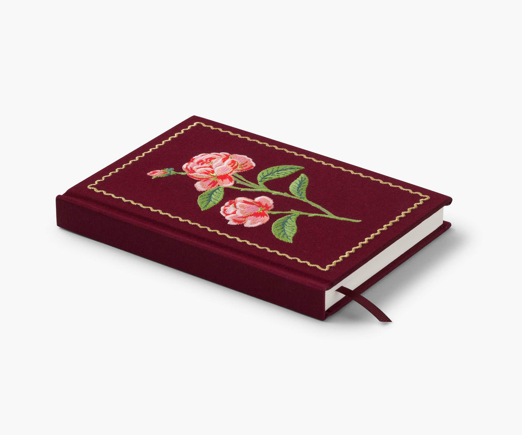 Rose Ribbon Journal Embroidered Journal - Roses – Rifle Paper Co