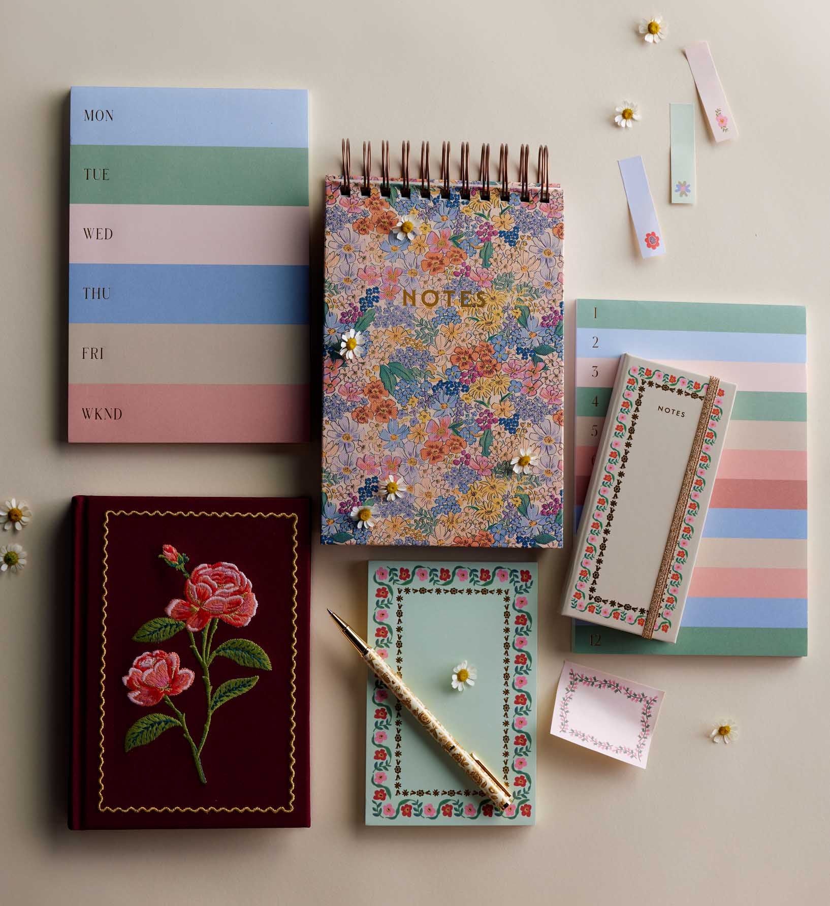 Rose Ribbon Journal Roses Embroidered Journal & Diary | Rifle Paper Co.