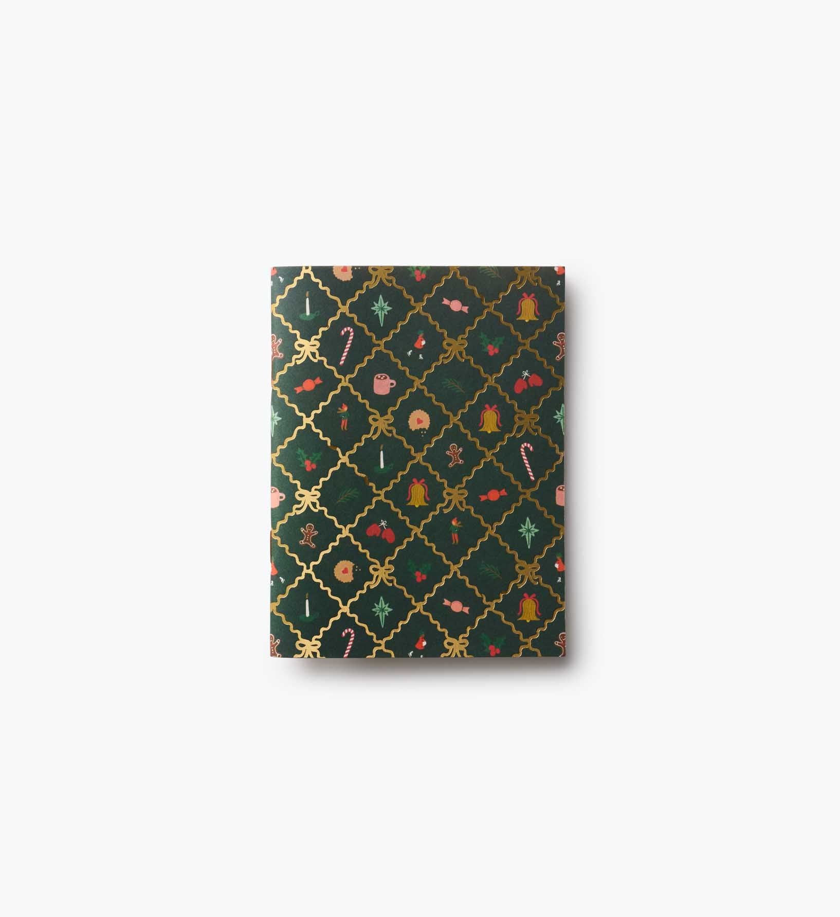 Pocket Notebook Set - Holiday Argyle