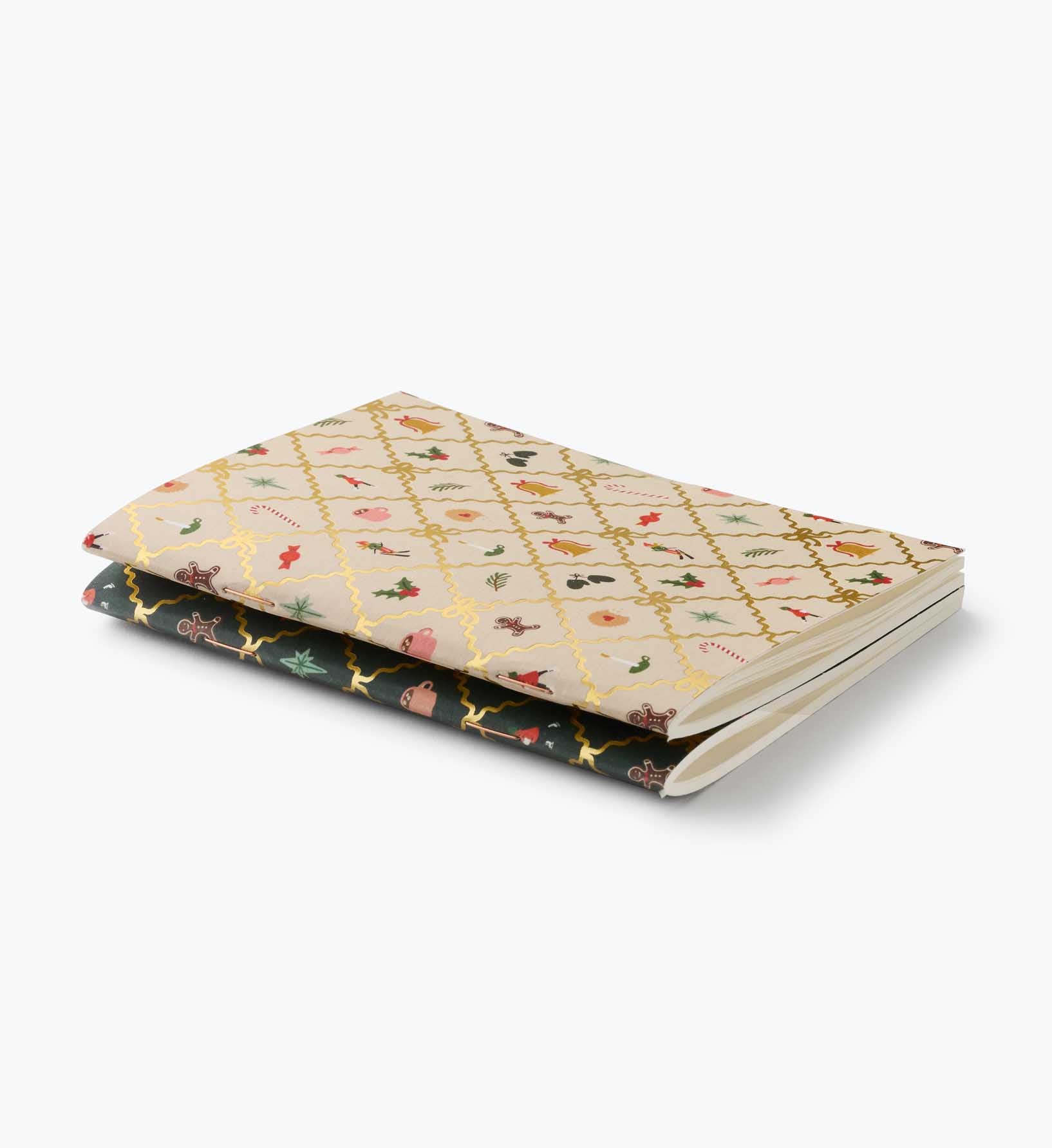 Pocket Notebook Set - Holiday Argyle