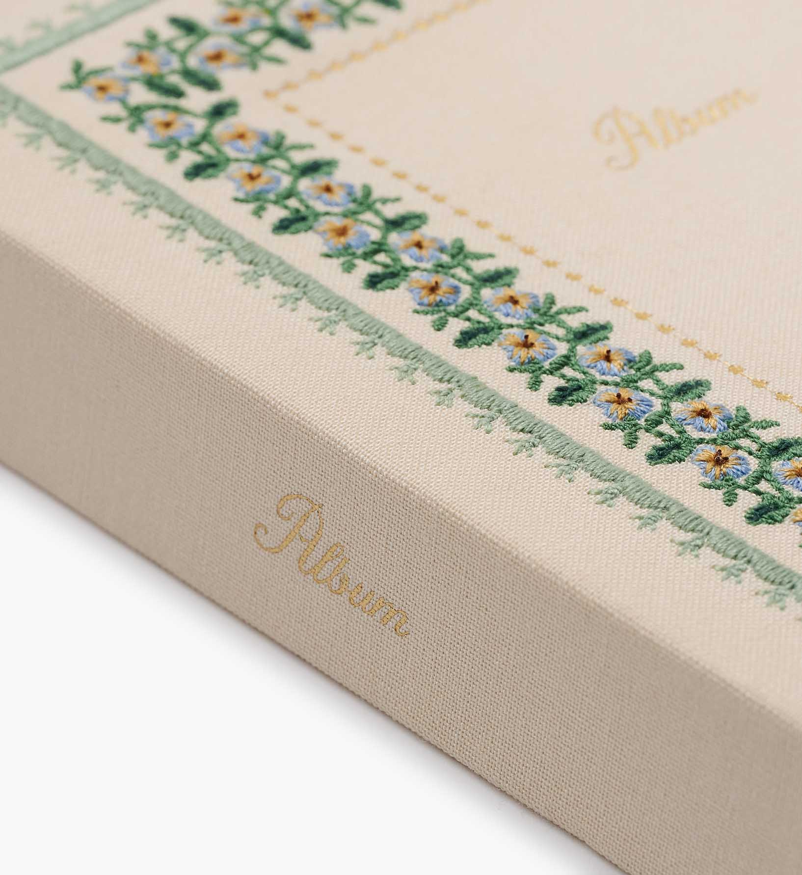 Embroidered Small Photo Album - Portico