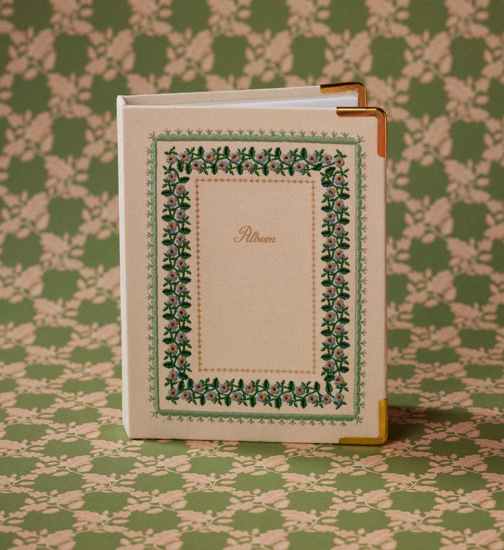 Embroidered Small Photo Album - Portico