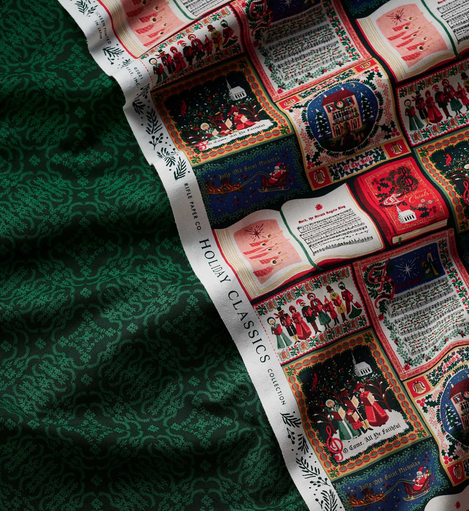 Heritage Cotton Fabric - Evergreen