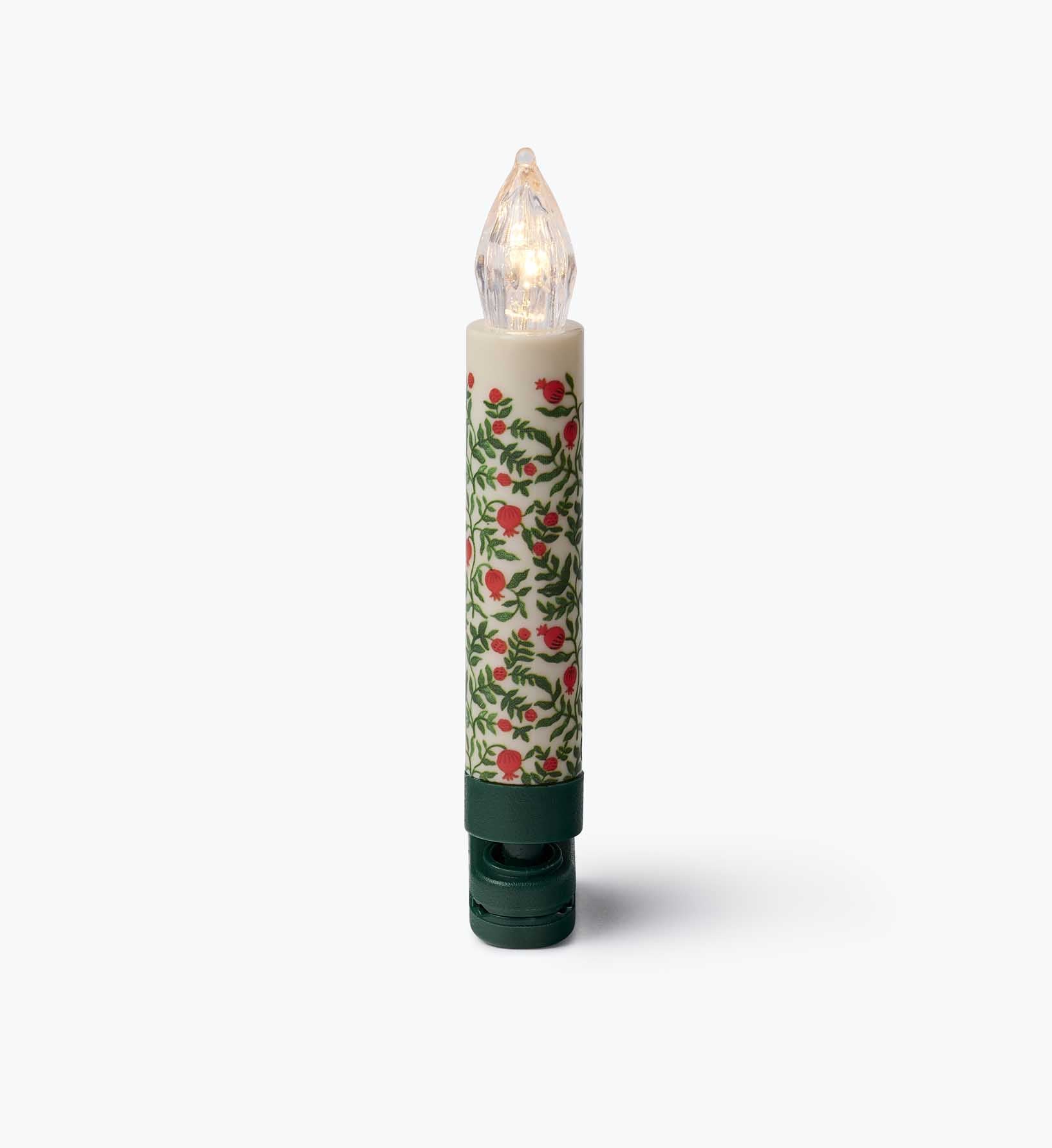 Holiday Clip-On Candle Lights - Christmastide Pomegranate