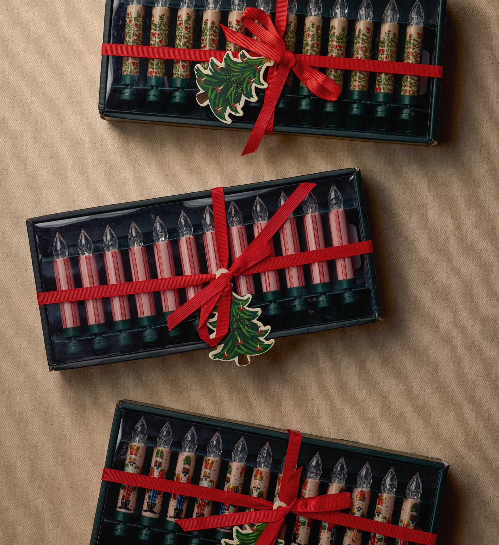 Holiday Clip-On Candle Lights - Christmastide Pomegranate