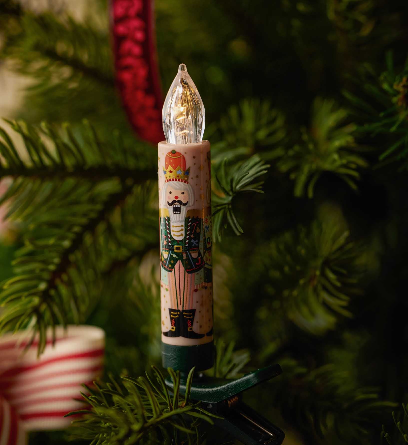 Holiday Clip-On Candle Lights - Nutcracker Brigade