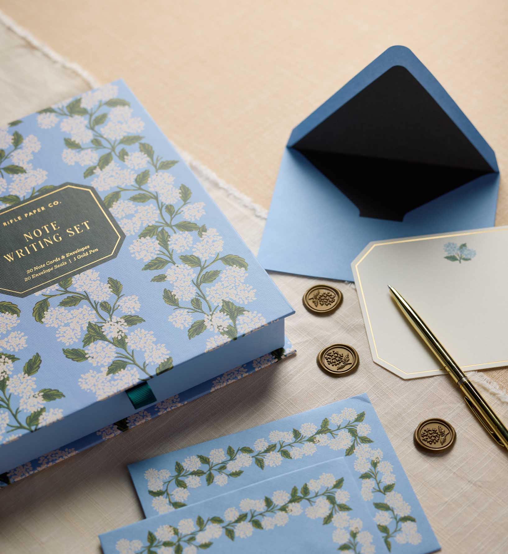 Letter Writing Set - Hydrangea